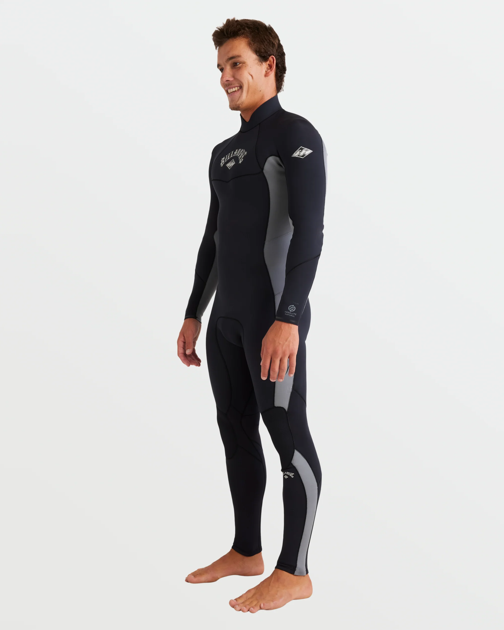 3/2mm Absolute Natural Back Zip Fullsuit - Alloy - Image 3