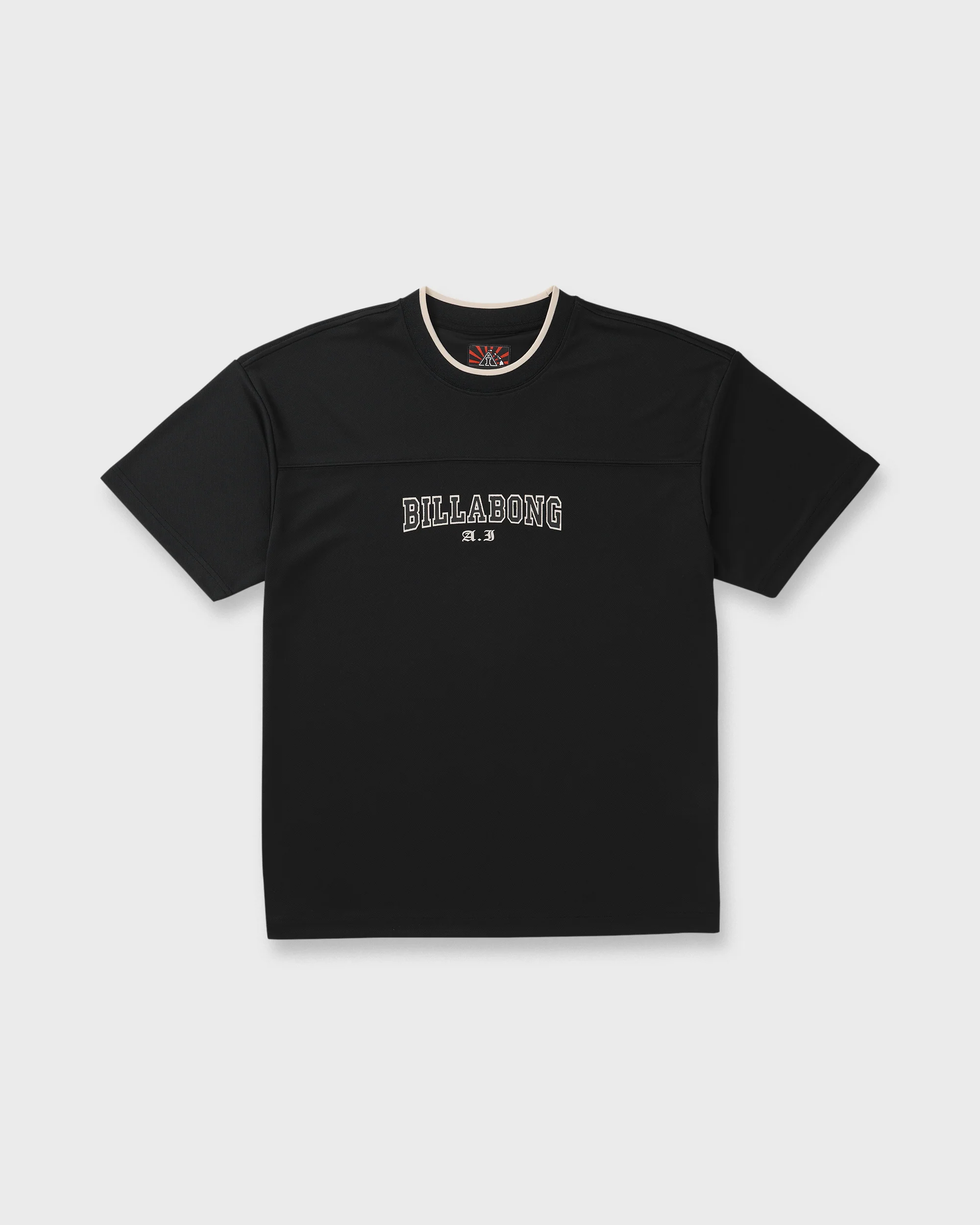 A.I. Mesh Jersey Short Sleeve T-Shirt - Black - Image 6