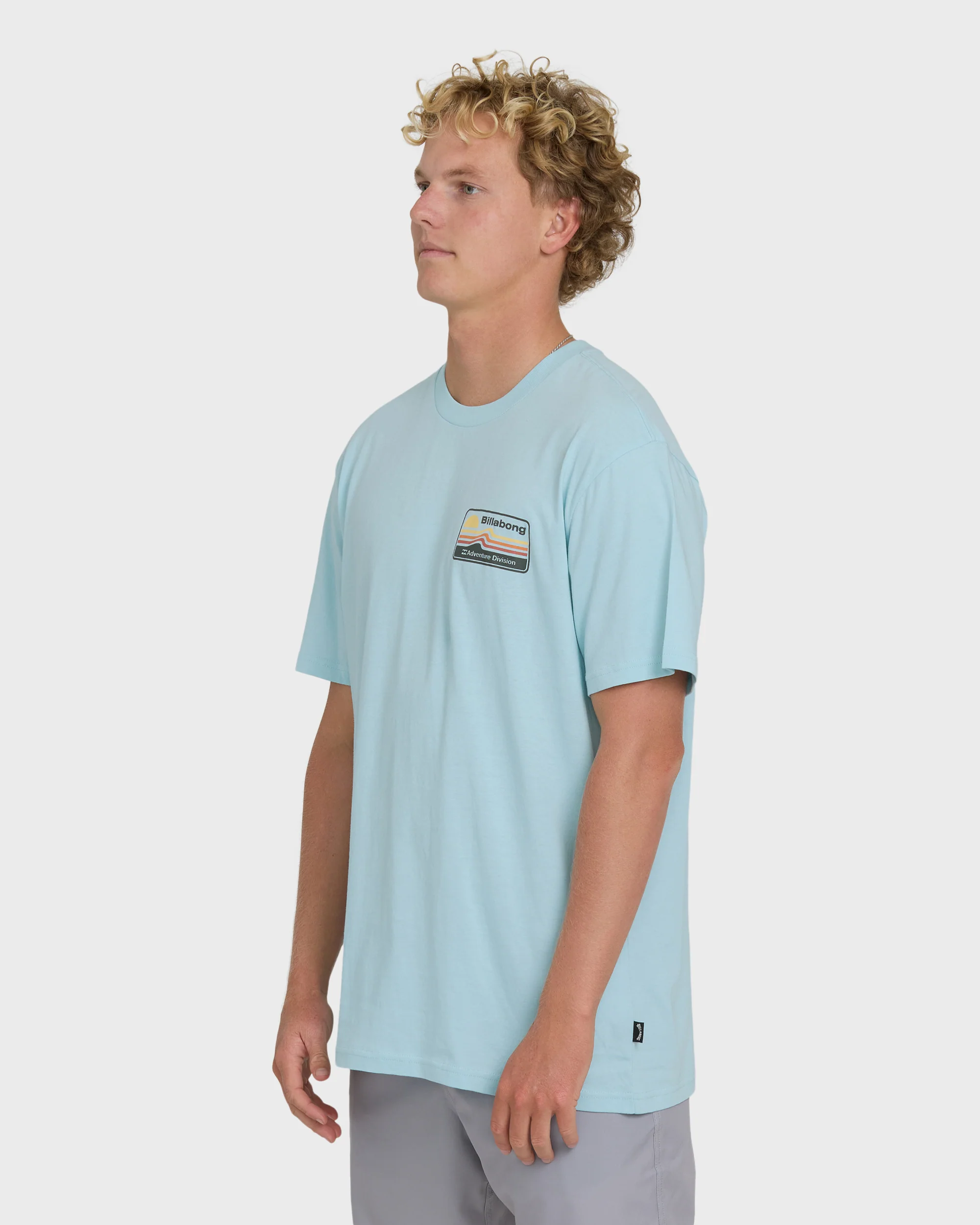 A/Div Range Premium Short Sleeve Knit T-Shirt - Winter Sky - Image 3