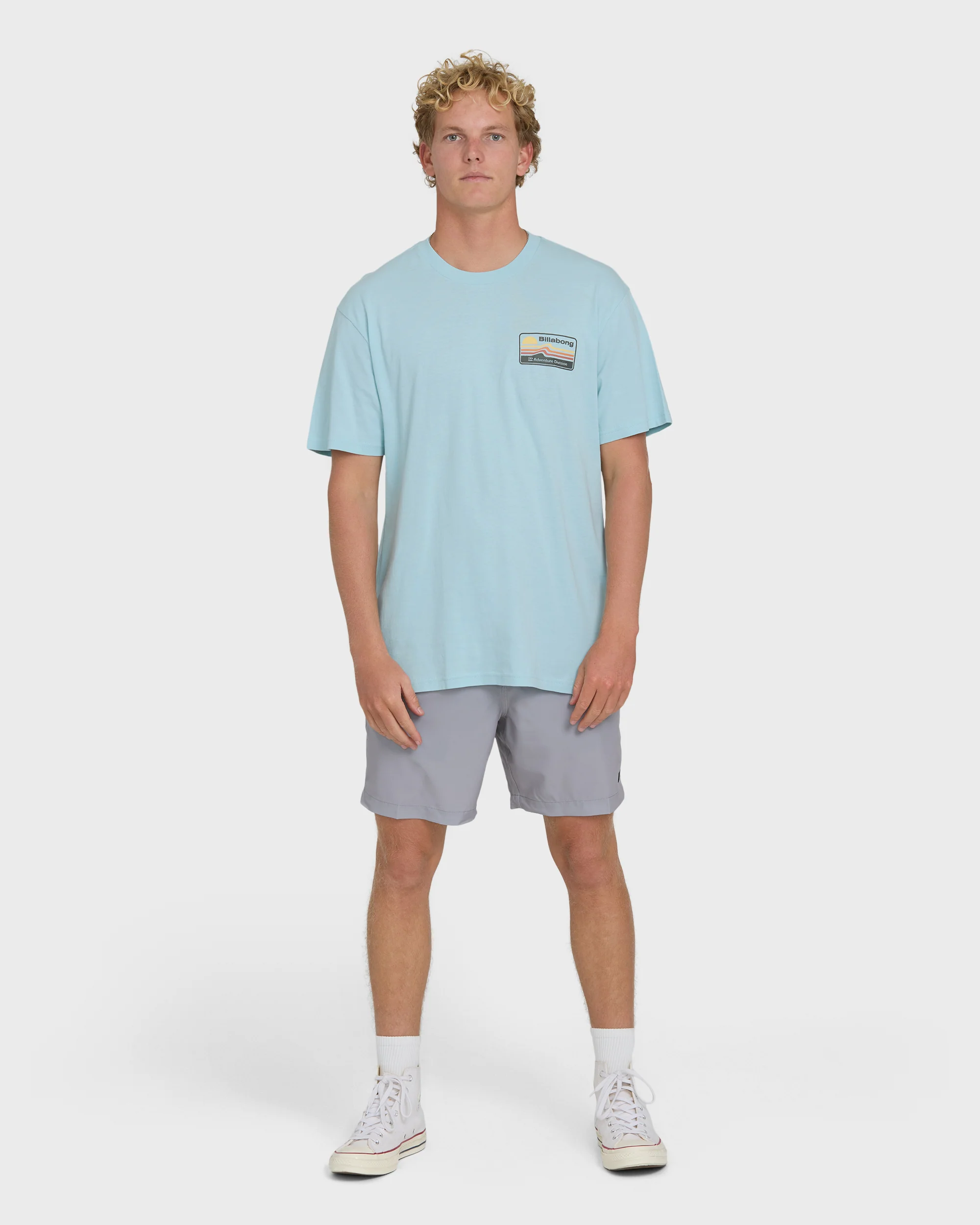 A/Div Range Premium Short Sleeve Knit T-Shirt - Winter Sky - Image 4