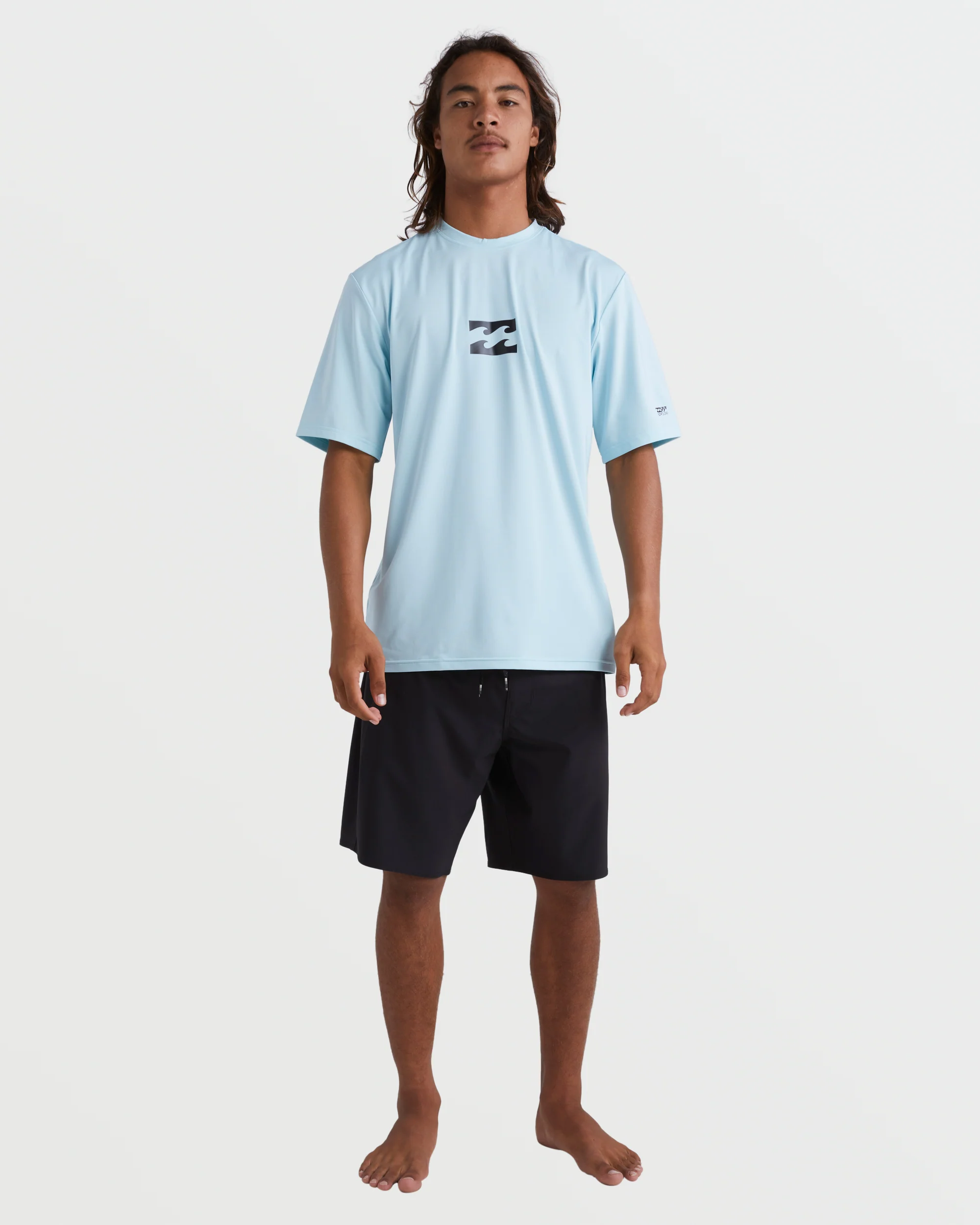 All Day Wave Short Sleeve Rashguard - Coastal Blue - Image 3