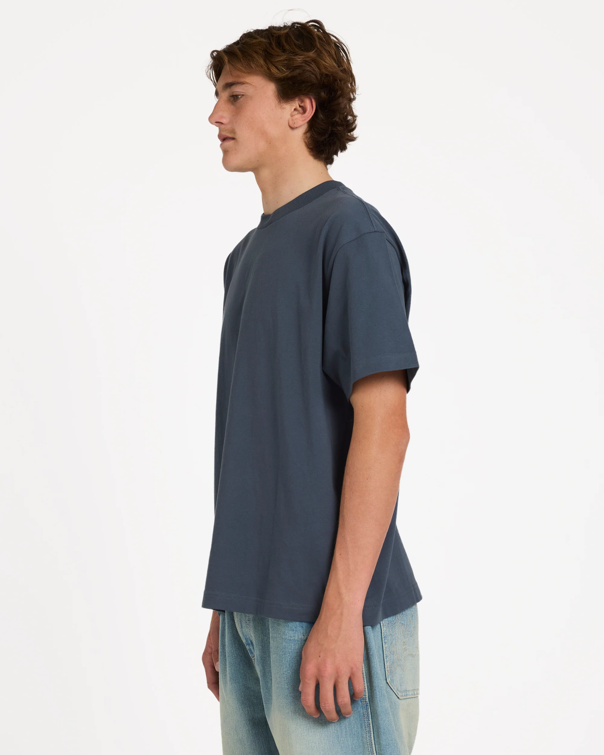 Arch Up Short Sleeve Knit T-Shirt - Charcoal - Image 3