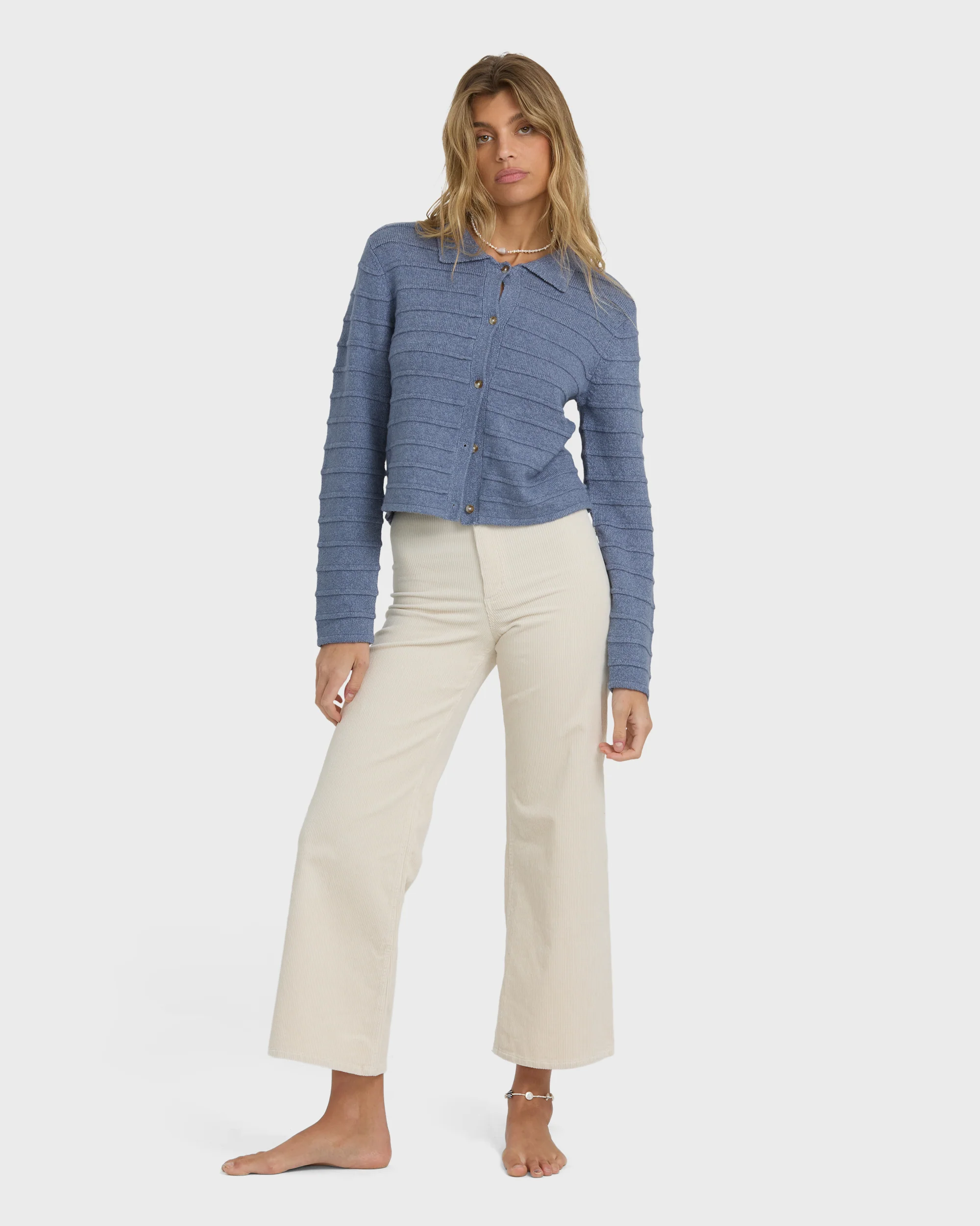 Ayla Sky Sweater - Stone Blue - Image 4