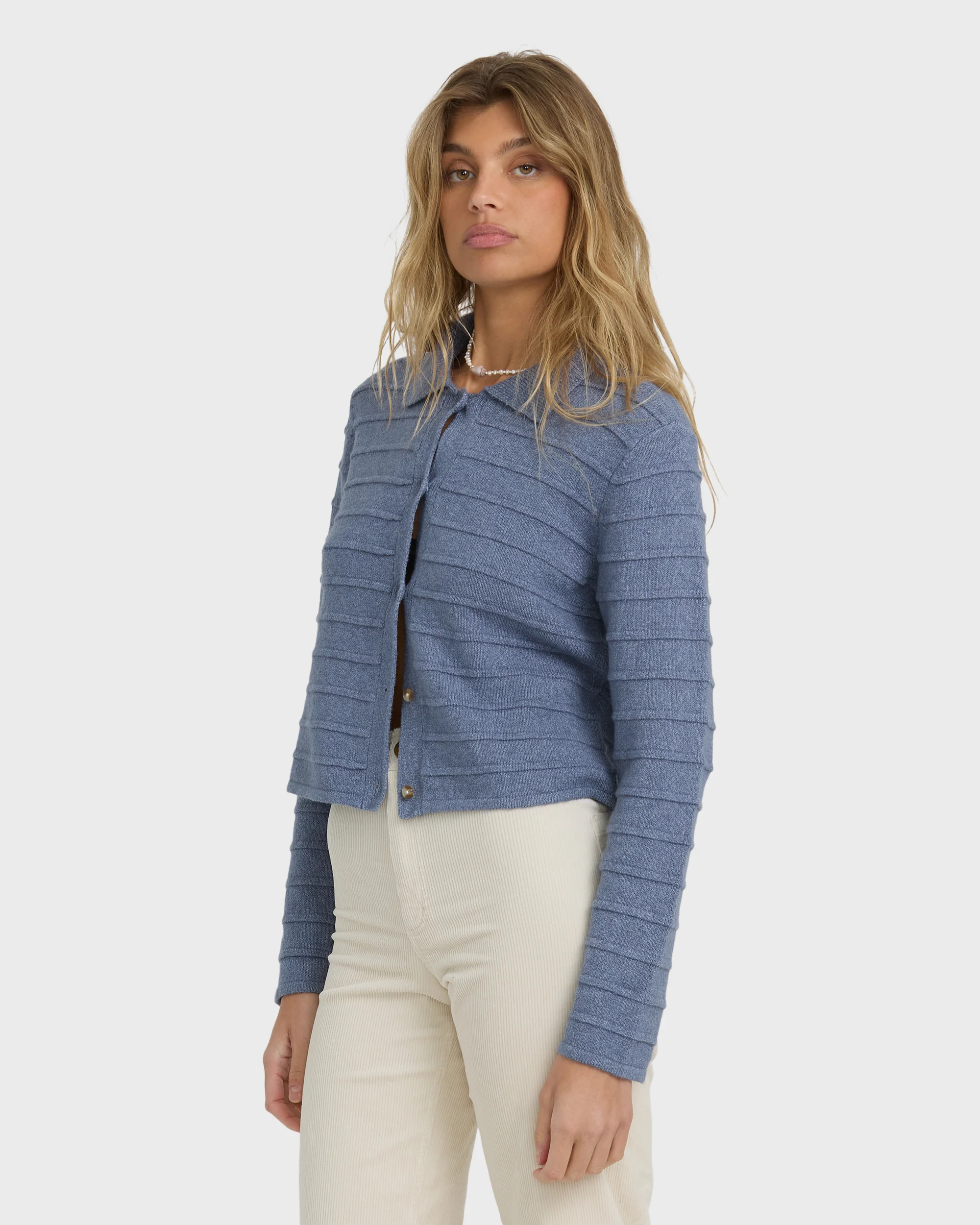 Ayla Sky Sweater - Stone Blue - Image 6