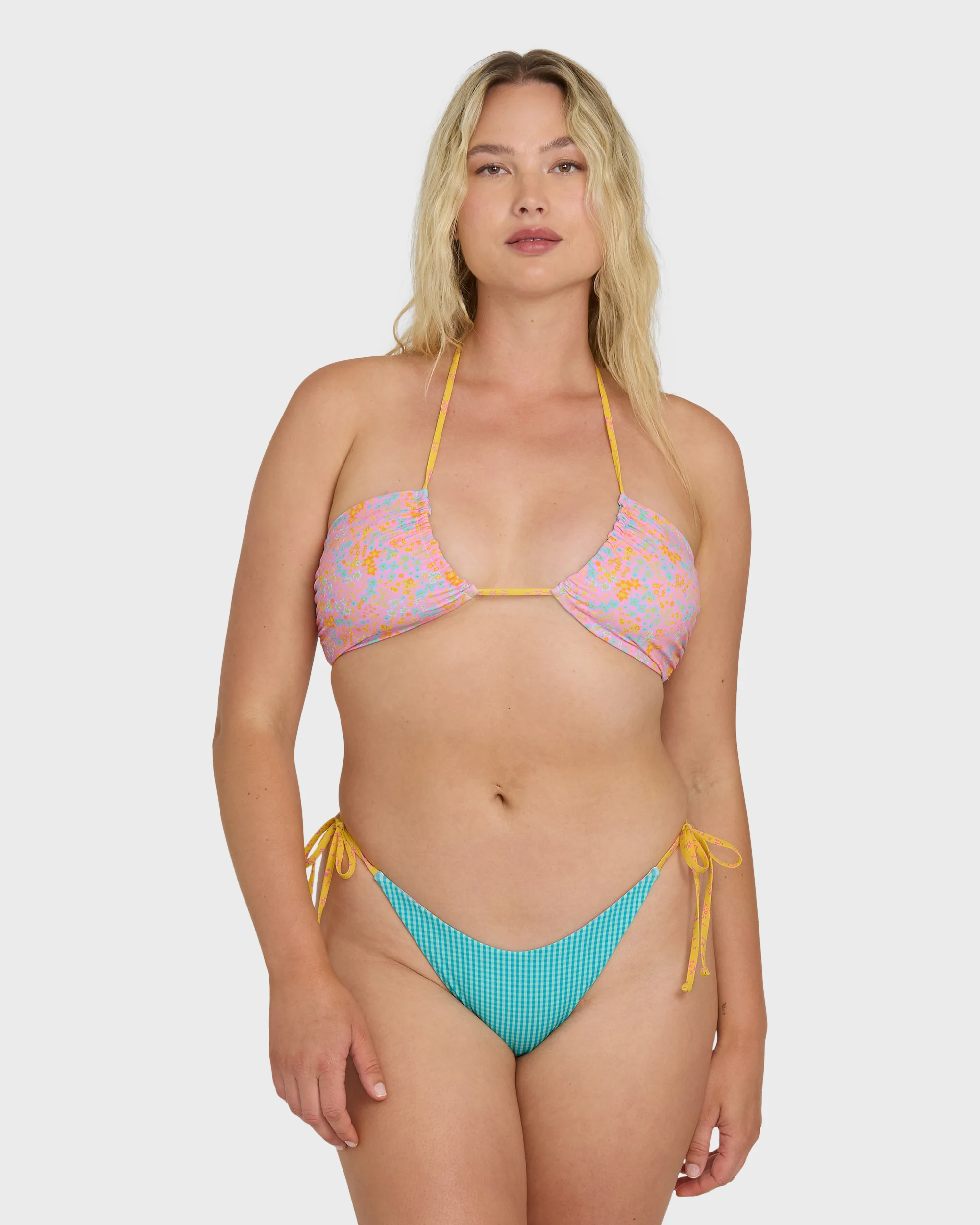Babe Alert Reversible Drew Bandeau Bikini Top - Agave - Image 9