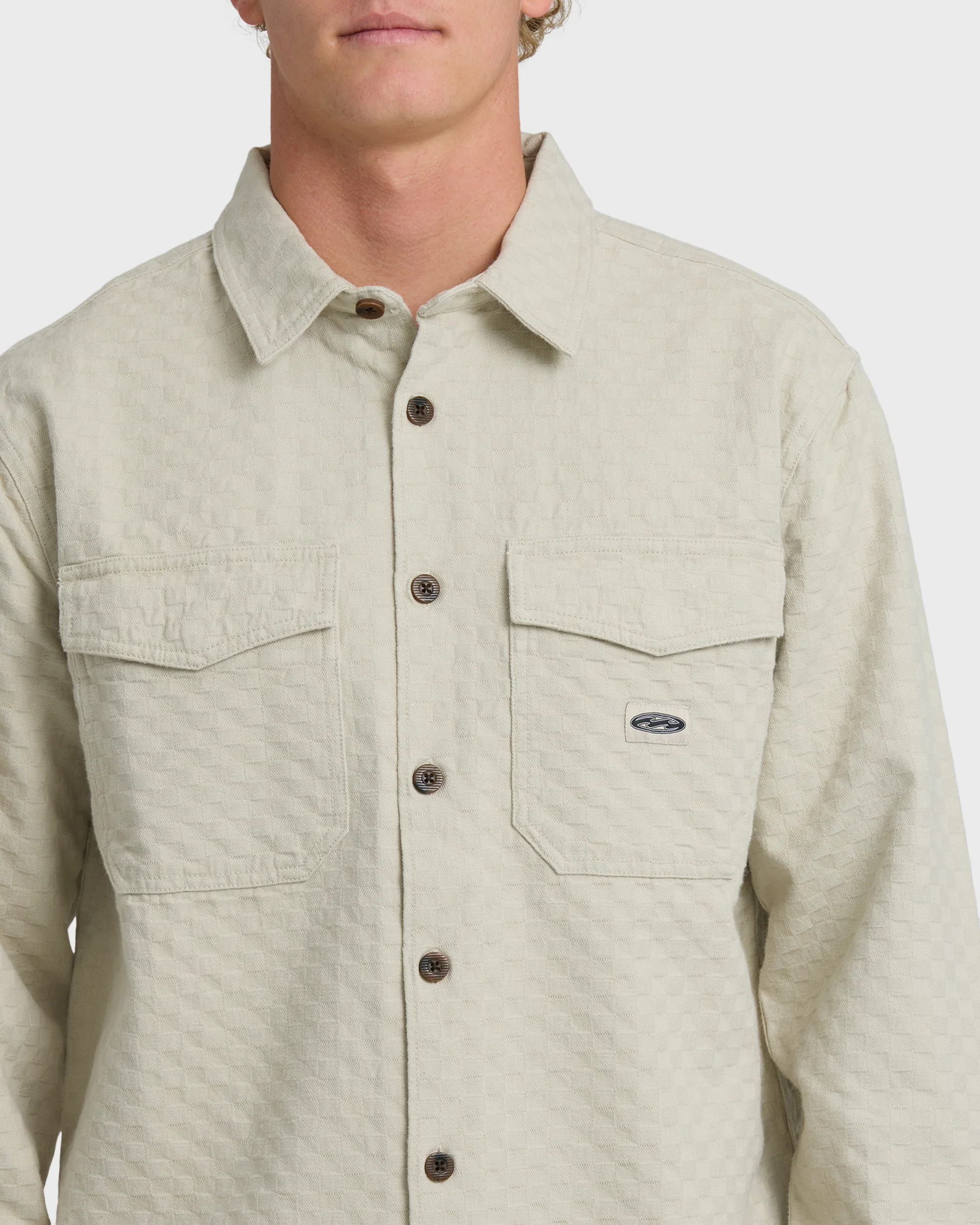 Bad Dog Long Sleeve Flannel Shirt - Chino - Image 5