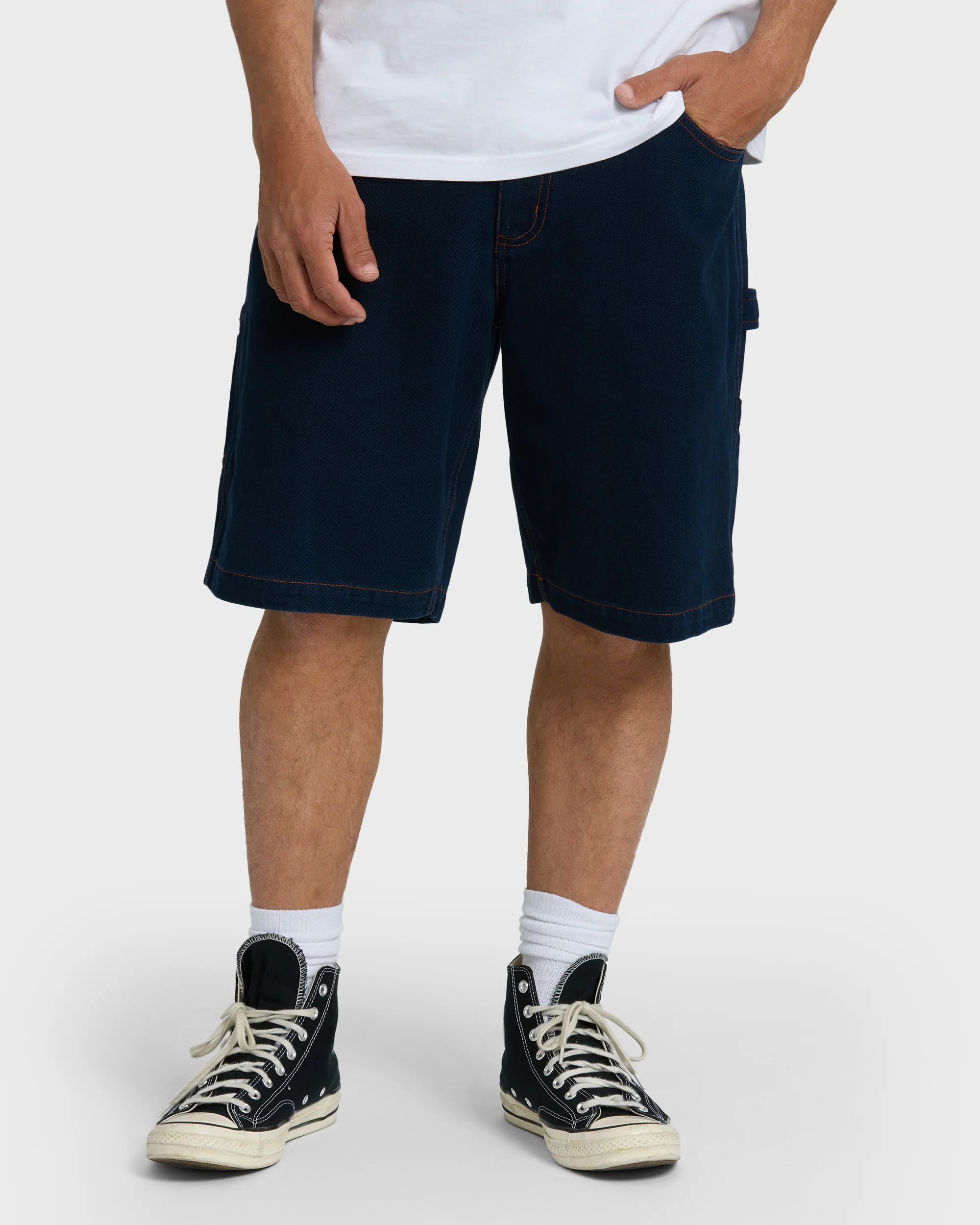 Bad Dog 21" Workwear Shorts - Navy - Image 2