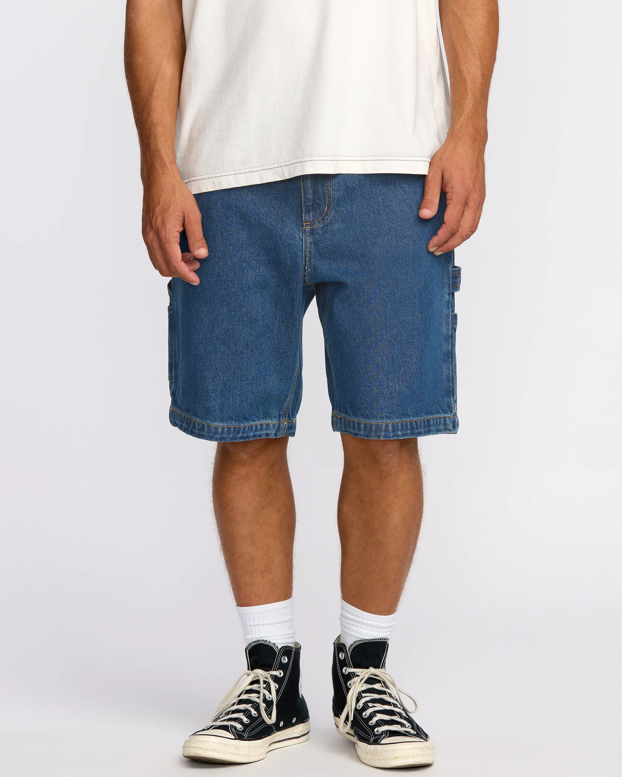 Bad Dog Workwear Shorts - Ocean Wash - Image 2