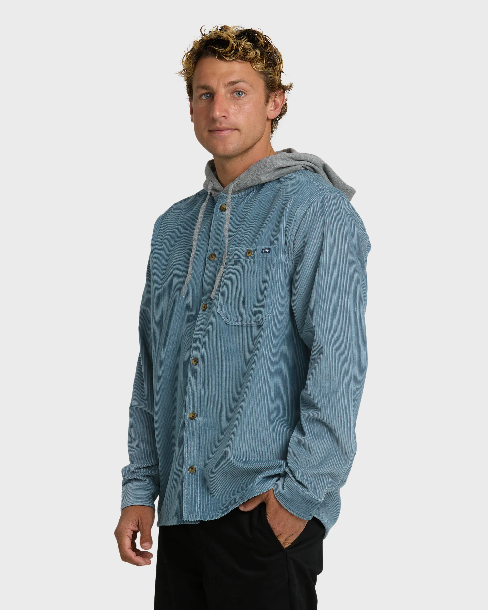 Baja Long Sleeve Shirt - Blue Fog - Image 3