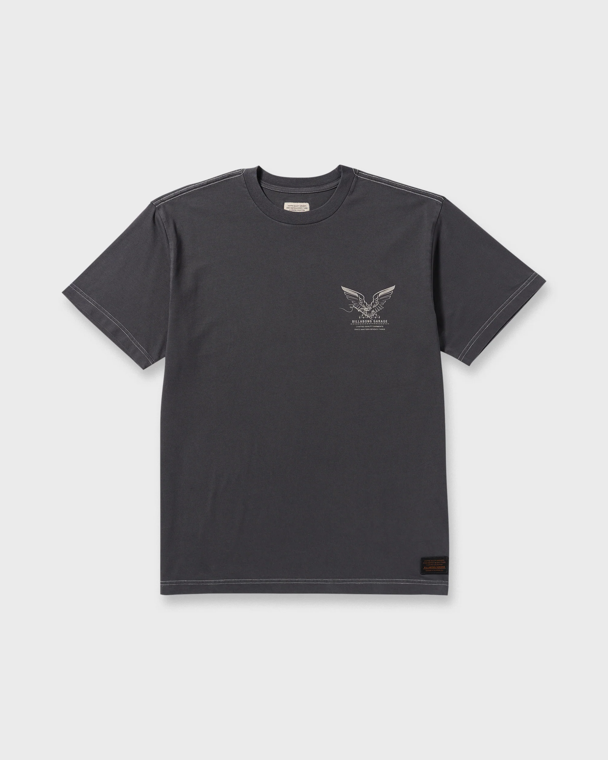 Bird Of Prey Garage OG Short Sleeve T-Shirt - Washed Black - Image 8