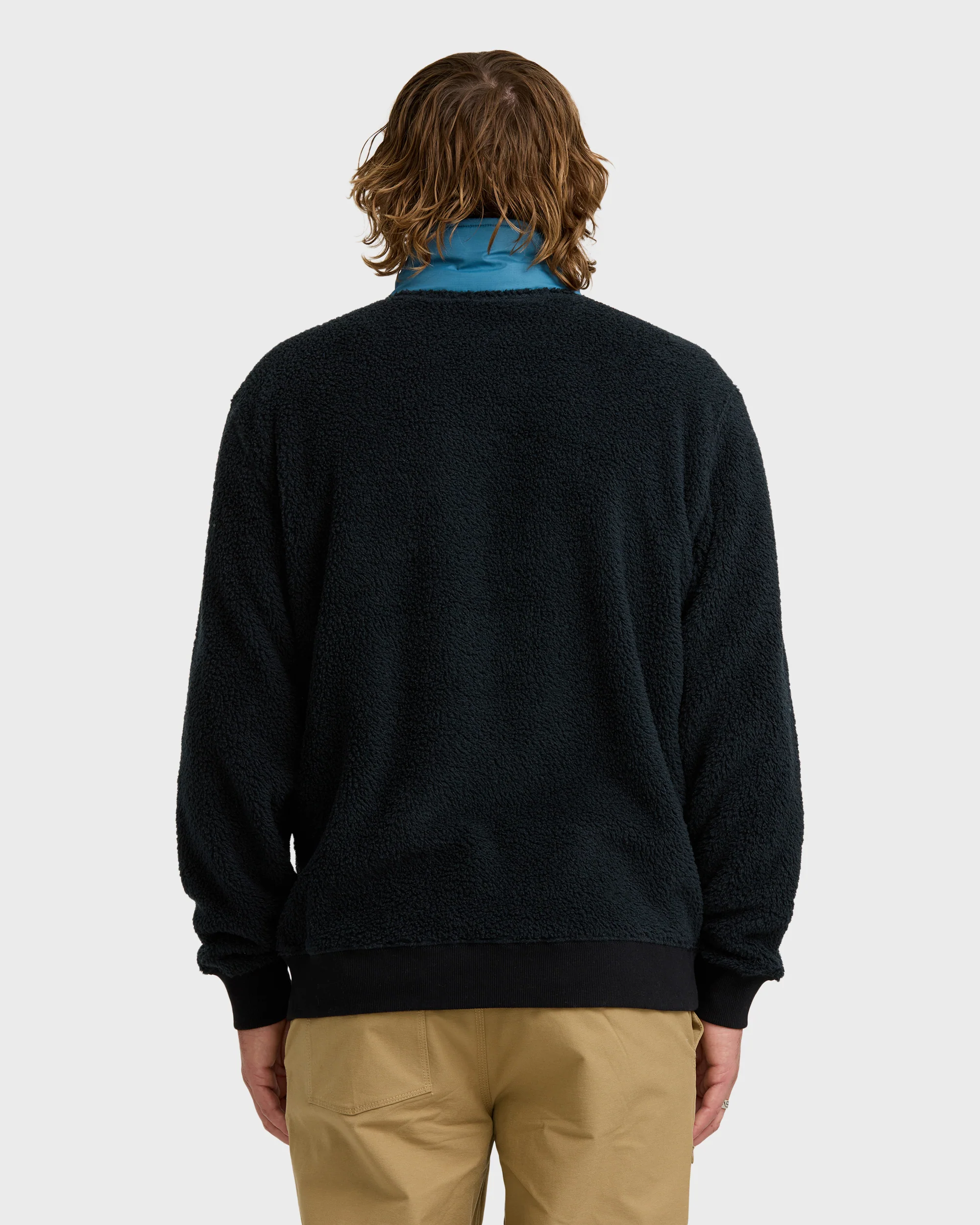Boundary Peak Mock Neck Sweatshirt - Black - Image 5