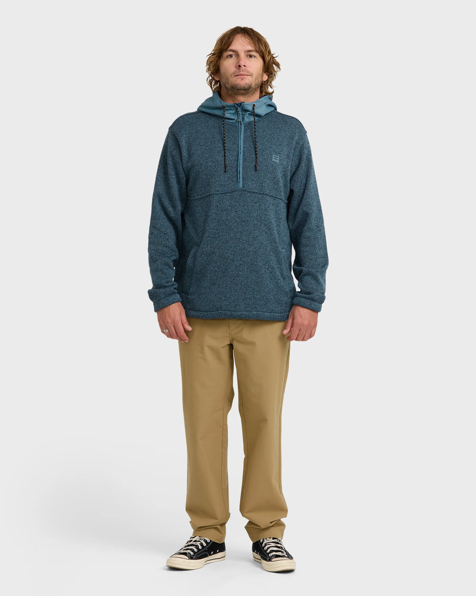 A/Div Boundary Hooded Half-Zip Pullover - Real Teal - Image 3