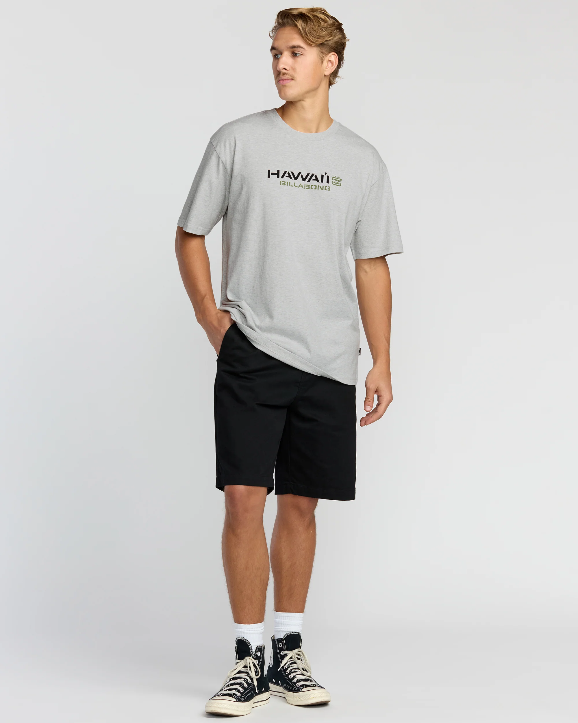 Bracket Hi Regular Short Sleeve T-Shirt - Heather Grey - Image 4