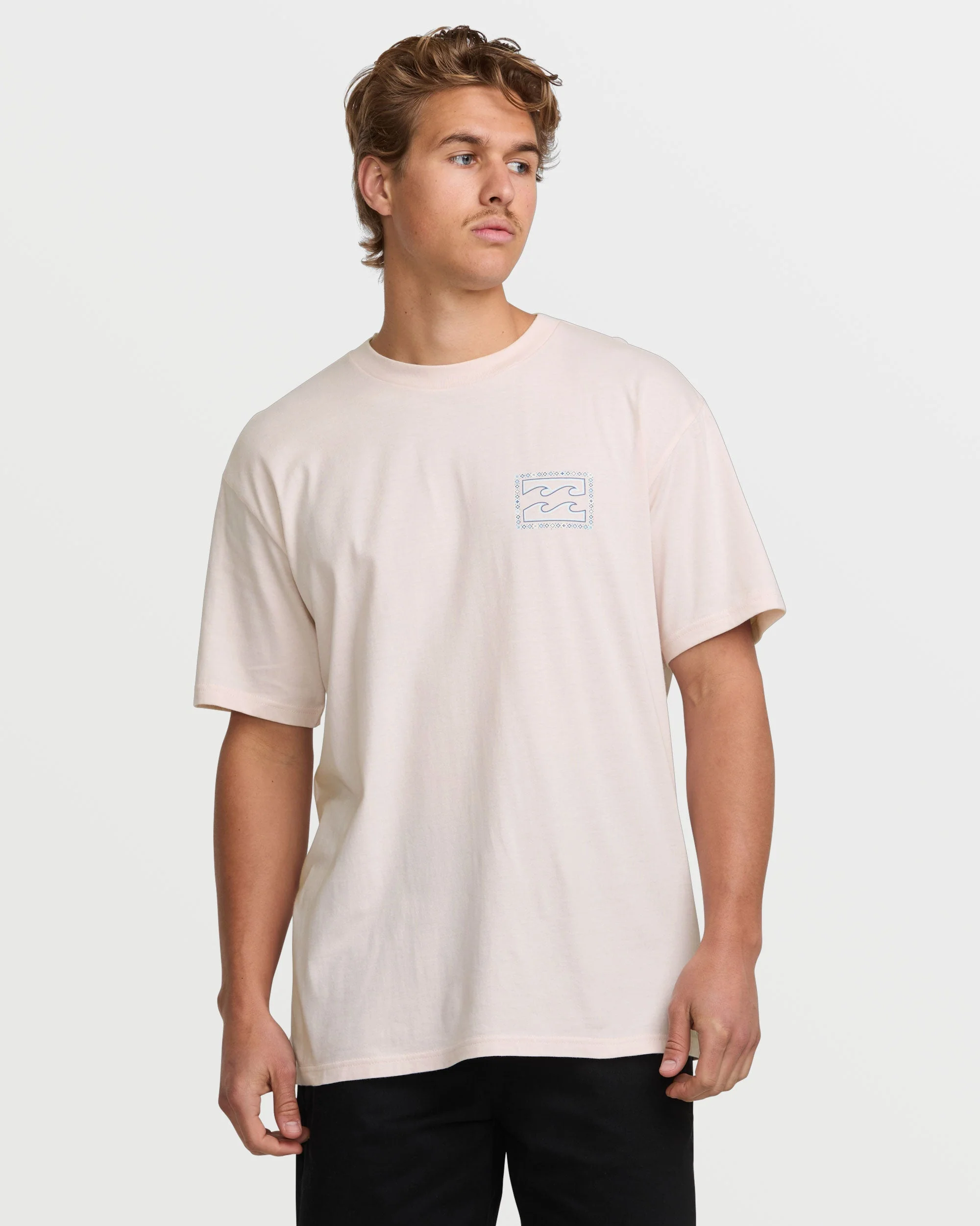 Crayon Wave Premium Tee - Light Pink - Image 2