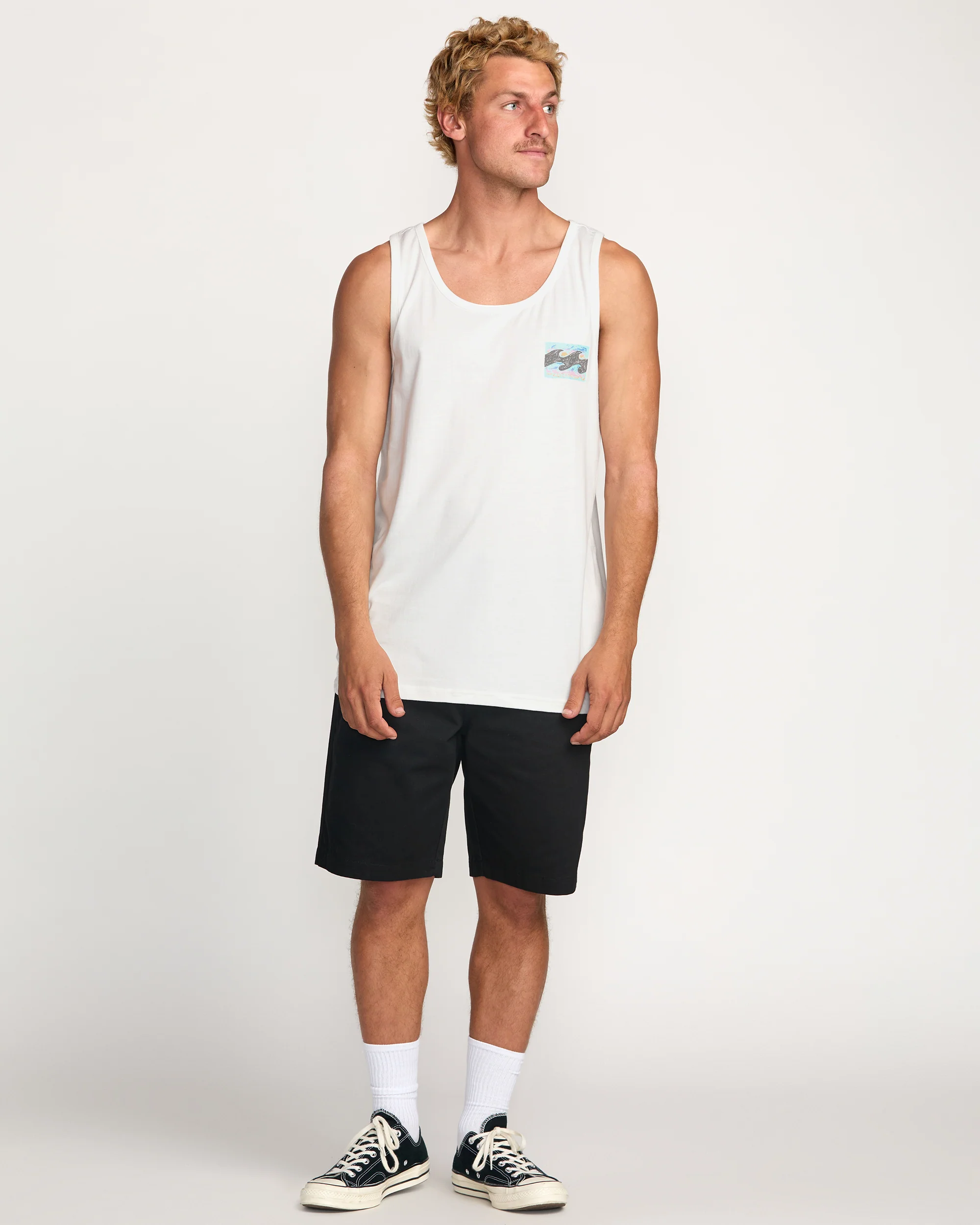 Crayon Wave Premium Tank - Off White - Image 5