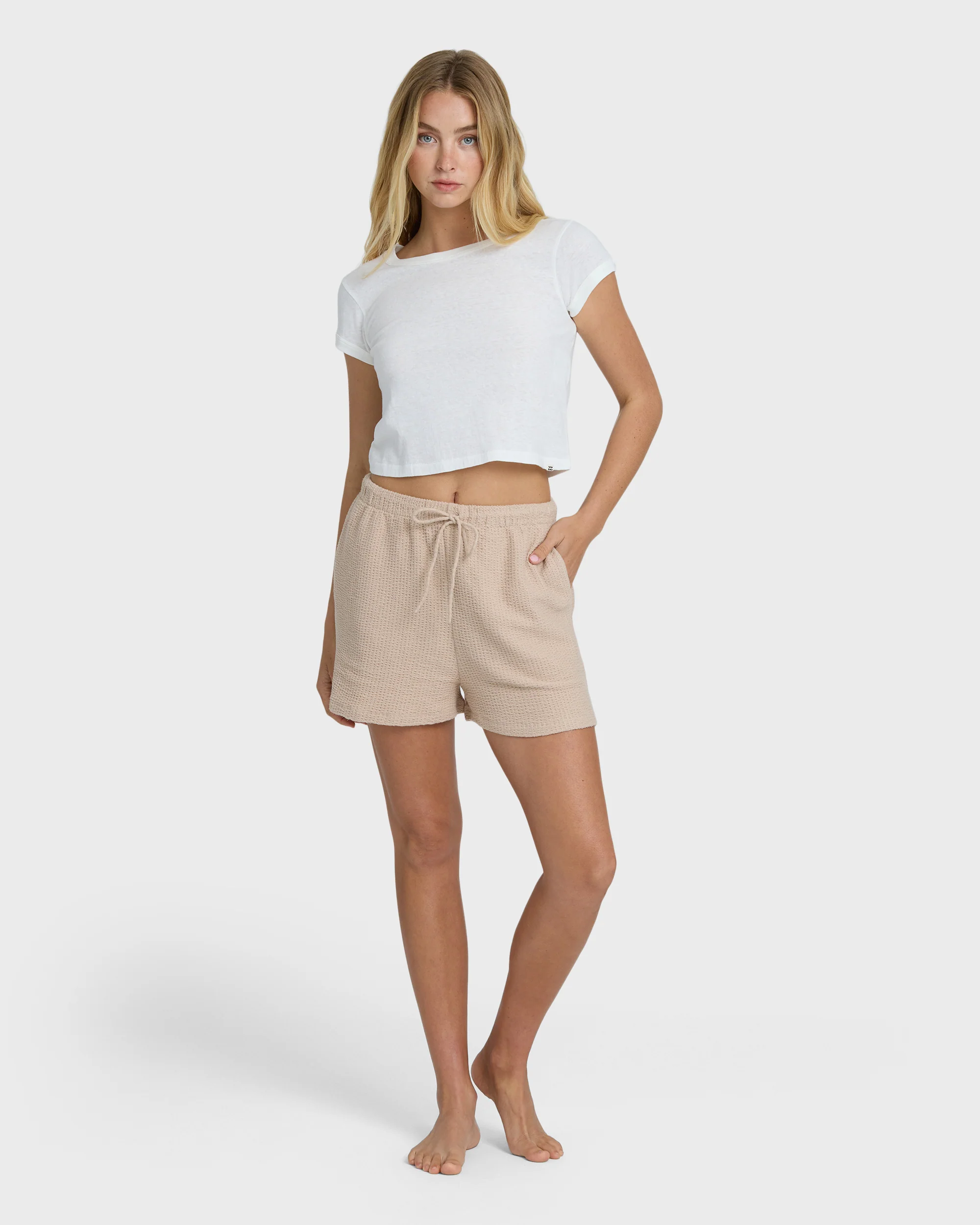 Daily T Short Sleeve Knit T-Shirt - Salt Crystal - Image 3