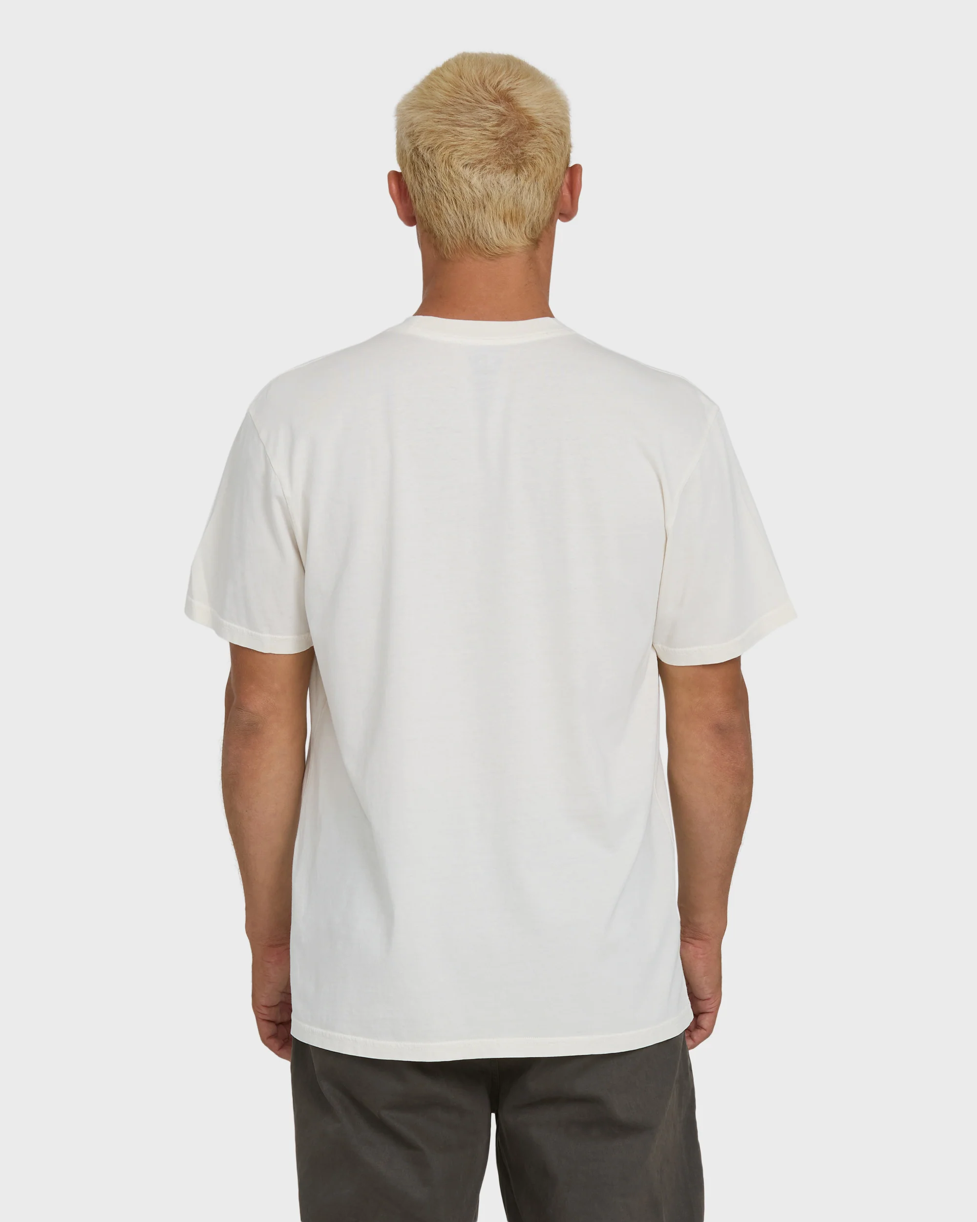 Essential Wave Washed Premium Short Sleeve Pocket Tee - Off White - Image 2