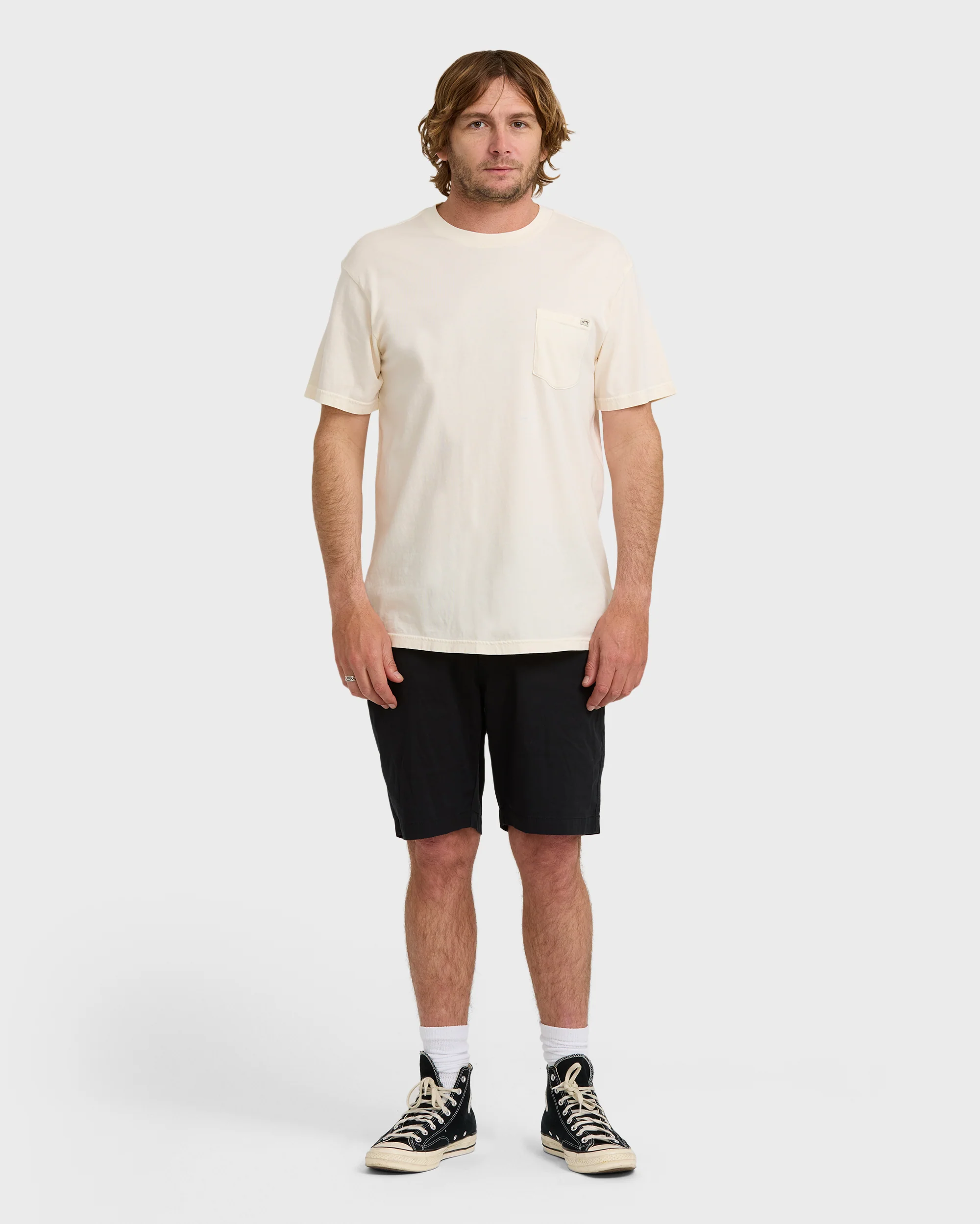 Essential Premium Wave Wash T-Shirt - Off White - Image 3