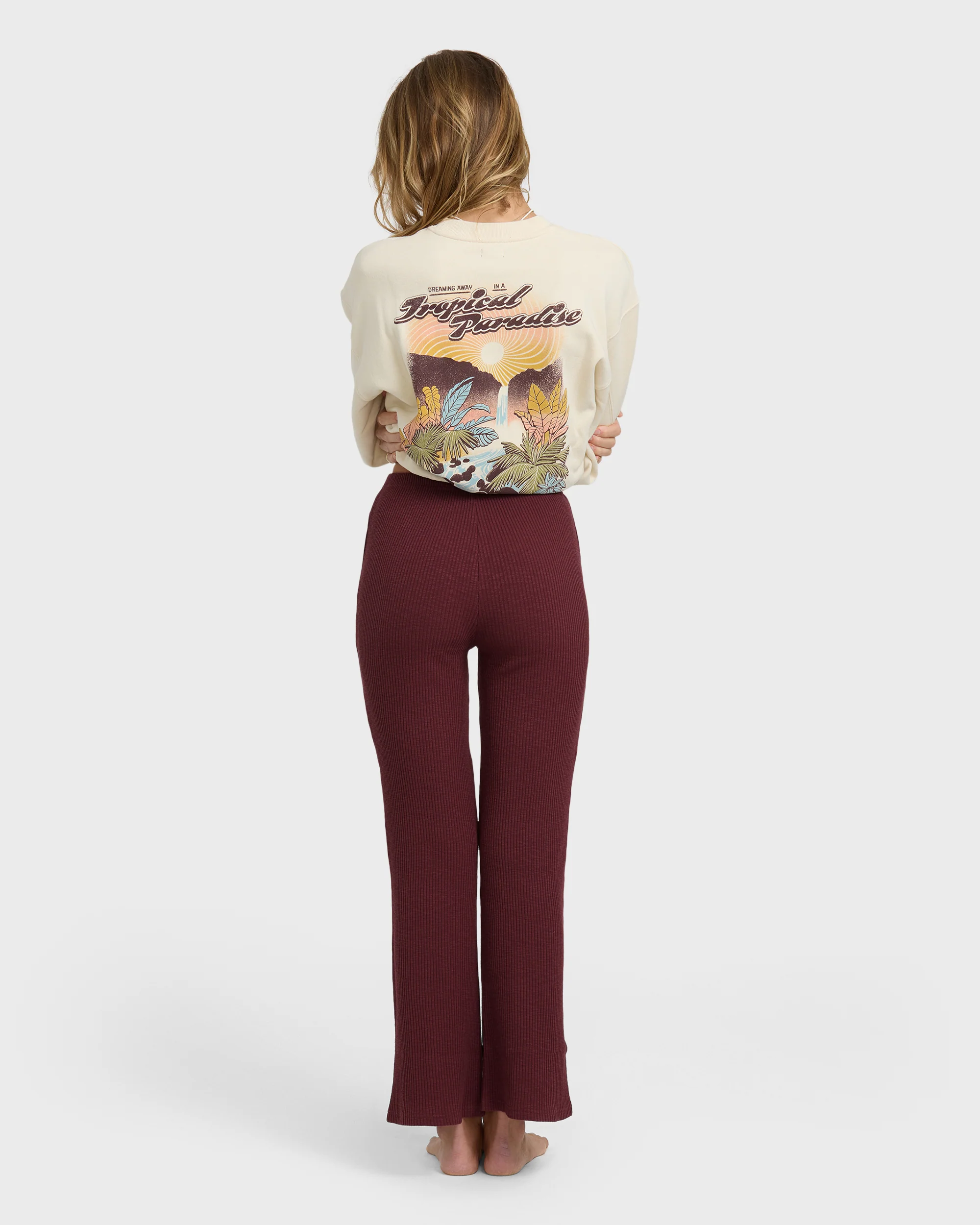 Fever Twist Knitpants - Pinot - Image 2