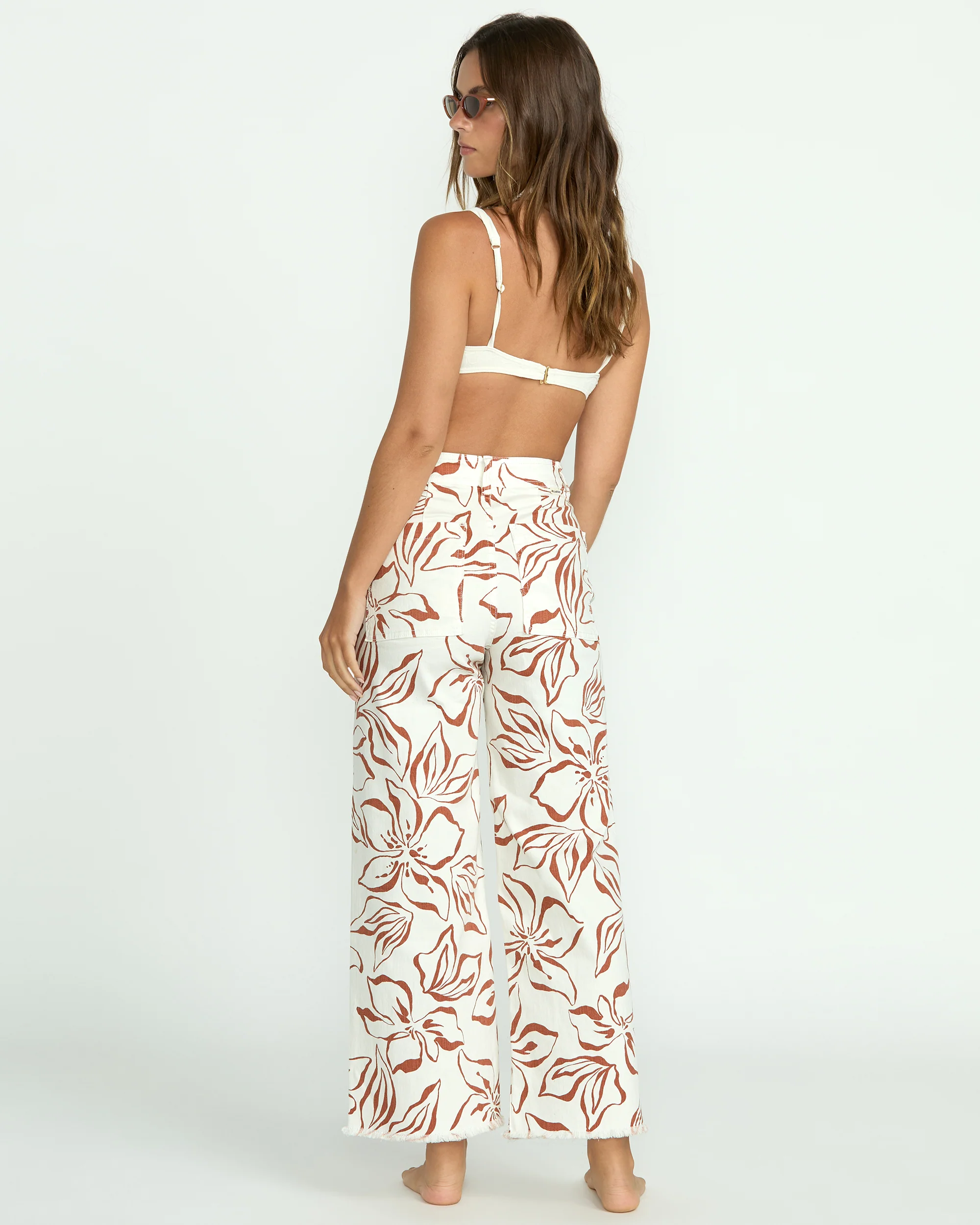 Free Fall Printed Twill Pants - Salt Crystal - Image 4