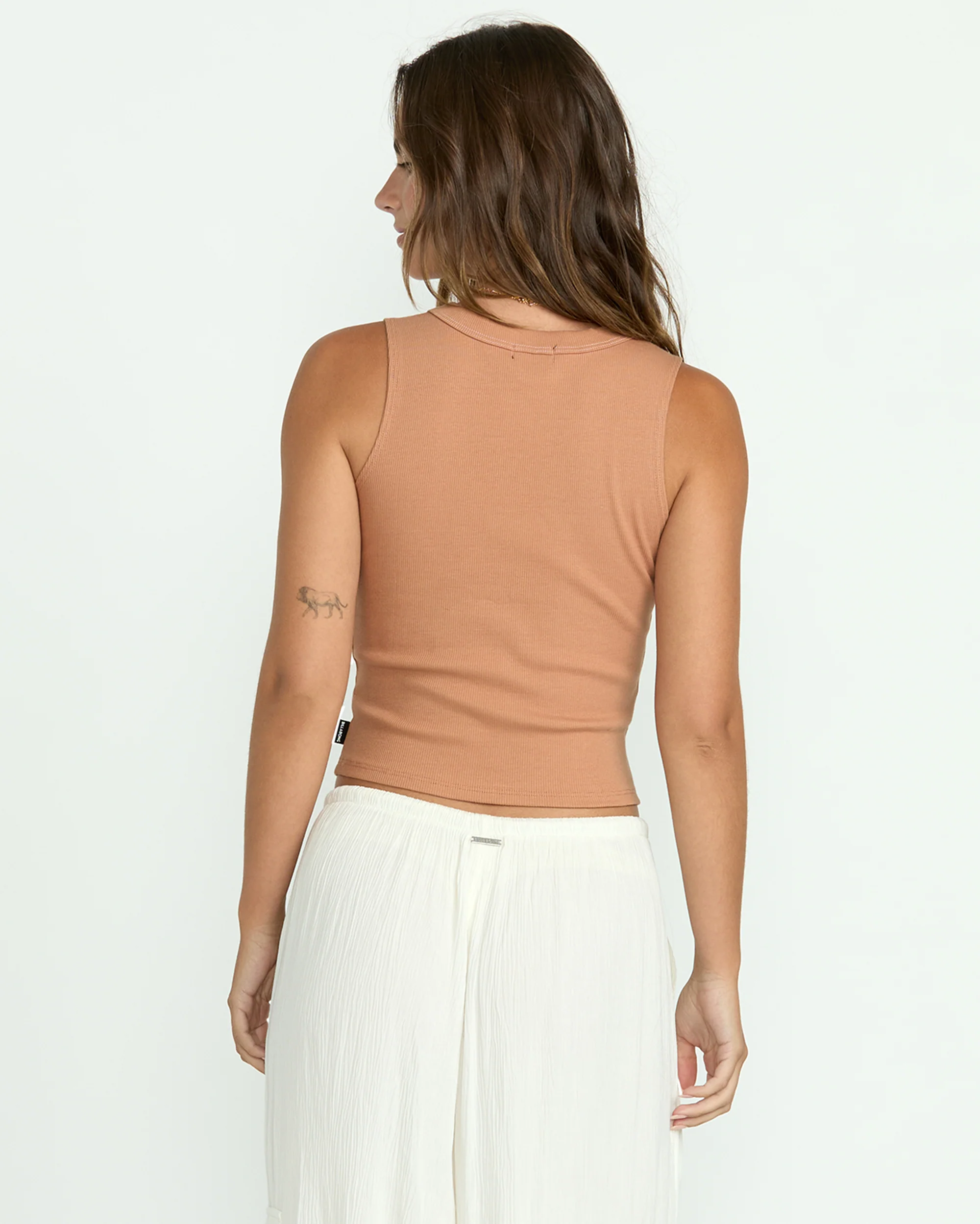 Fun Times Knit Tank - Rose Brown - Image 5
