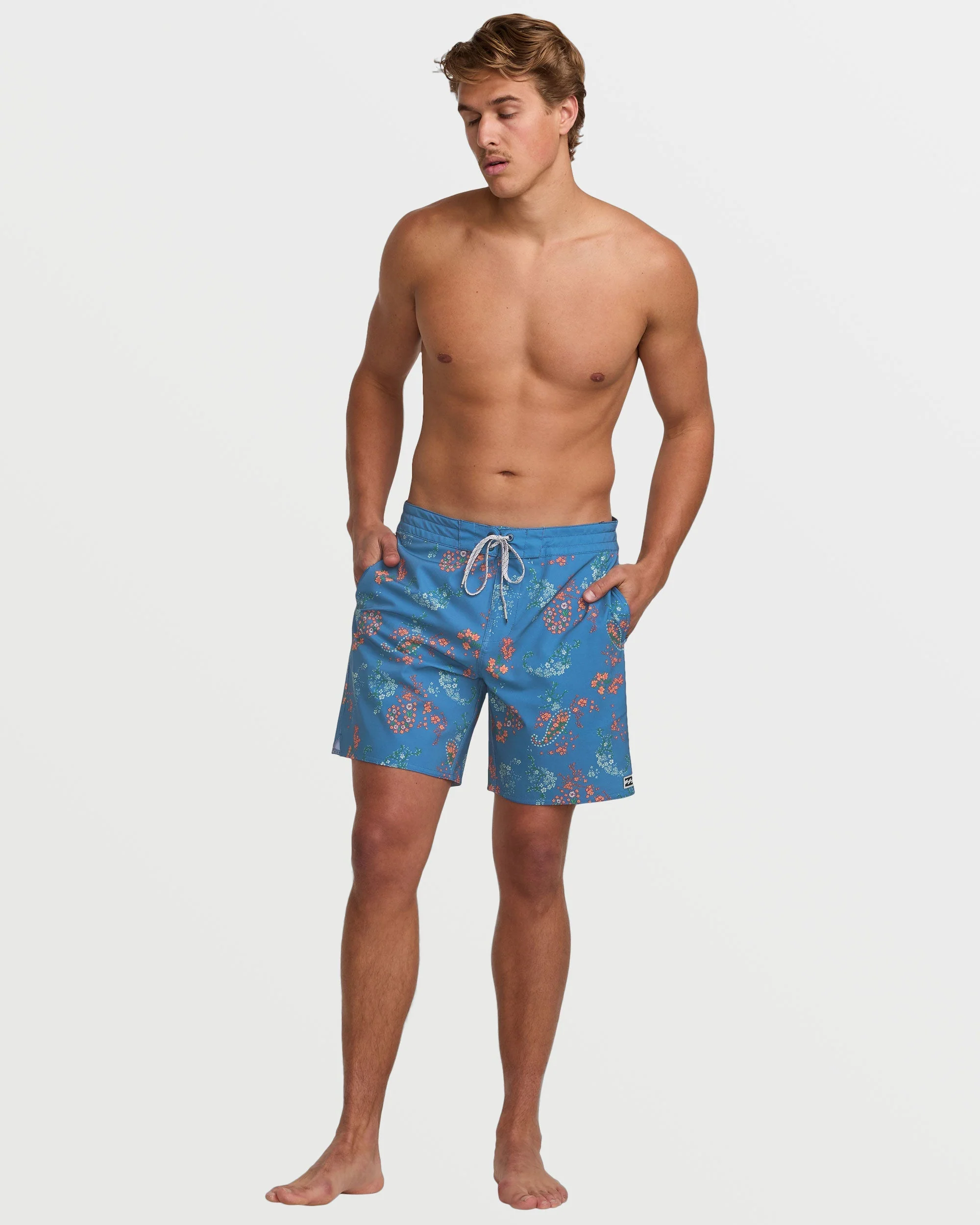 Good Times Lo Tide 18" Boardshorts - Bay Blue - Image 8