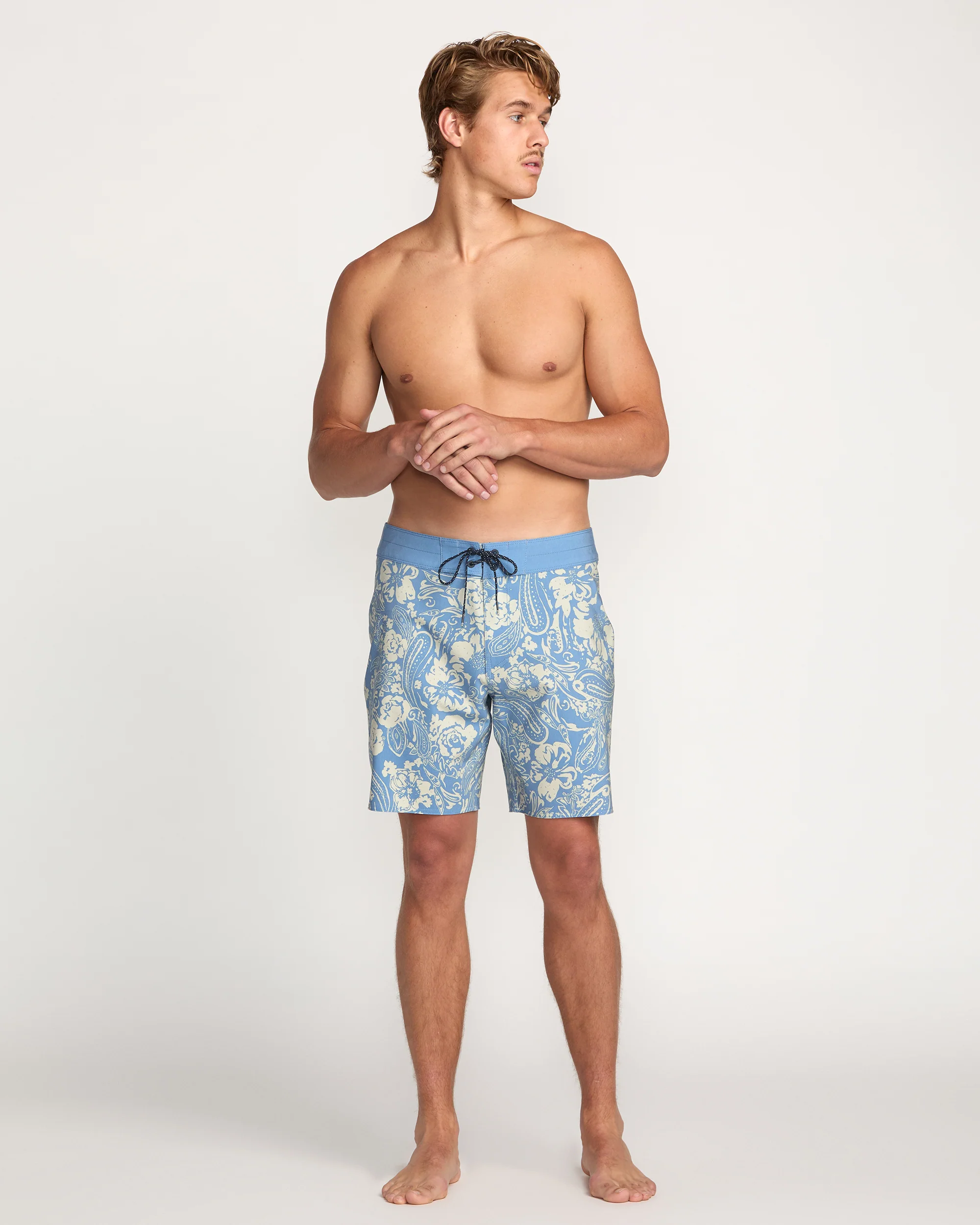 Good Times Pro Performance 18" Boardshorts - Carolina Blue - Image 6