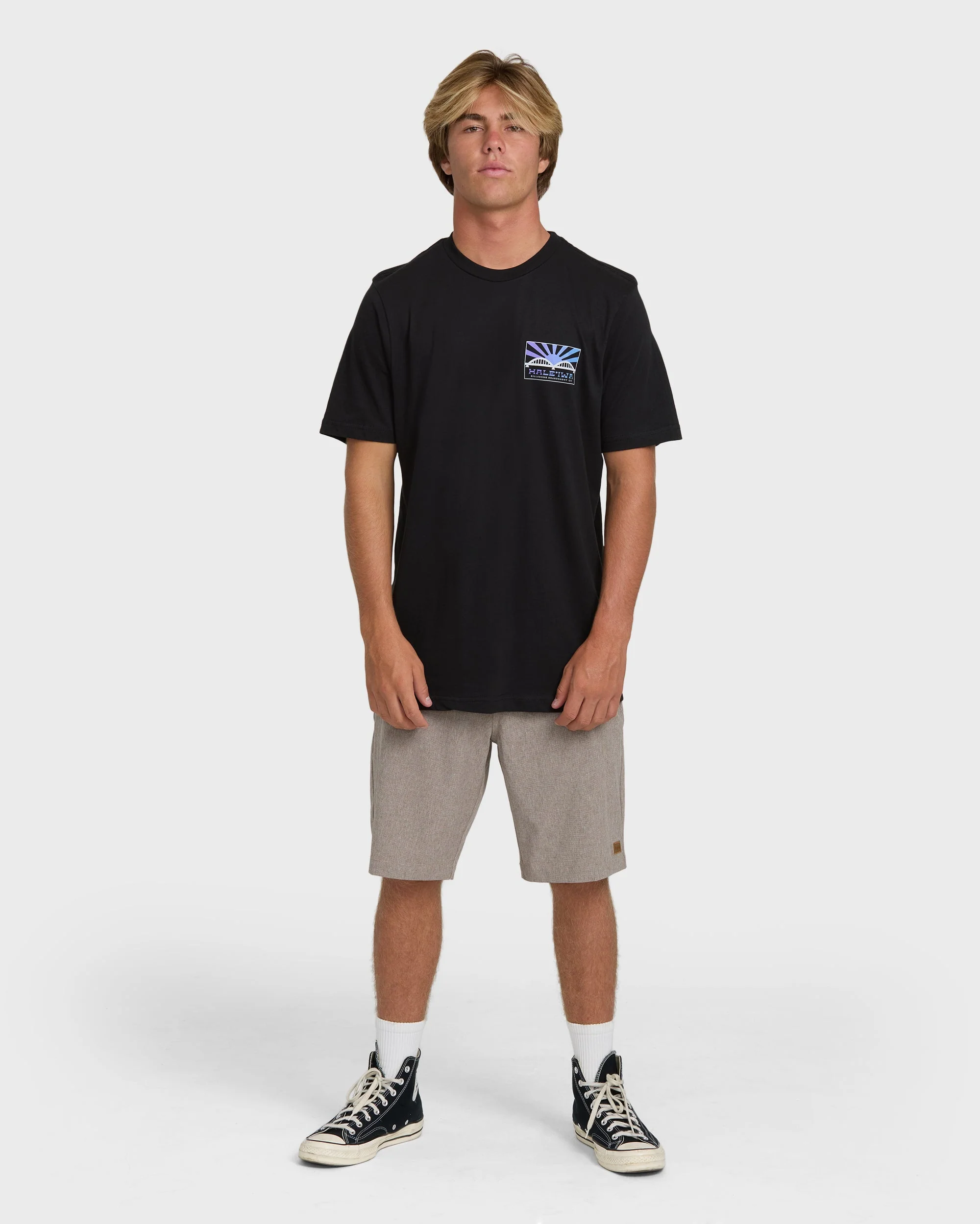 Haleiwa Rising Sun Short Sleeve T-Shirt - Black - Image 3