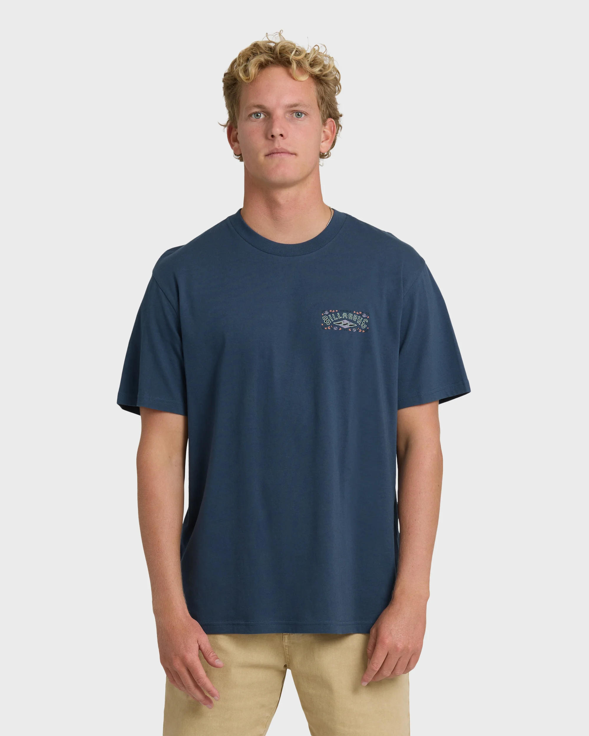 Heritage Arch Premium Short Sleeve T-Shirt - Dark Denim