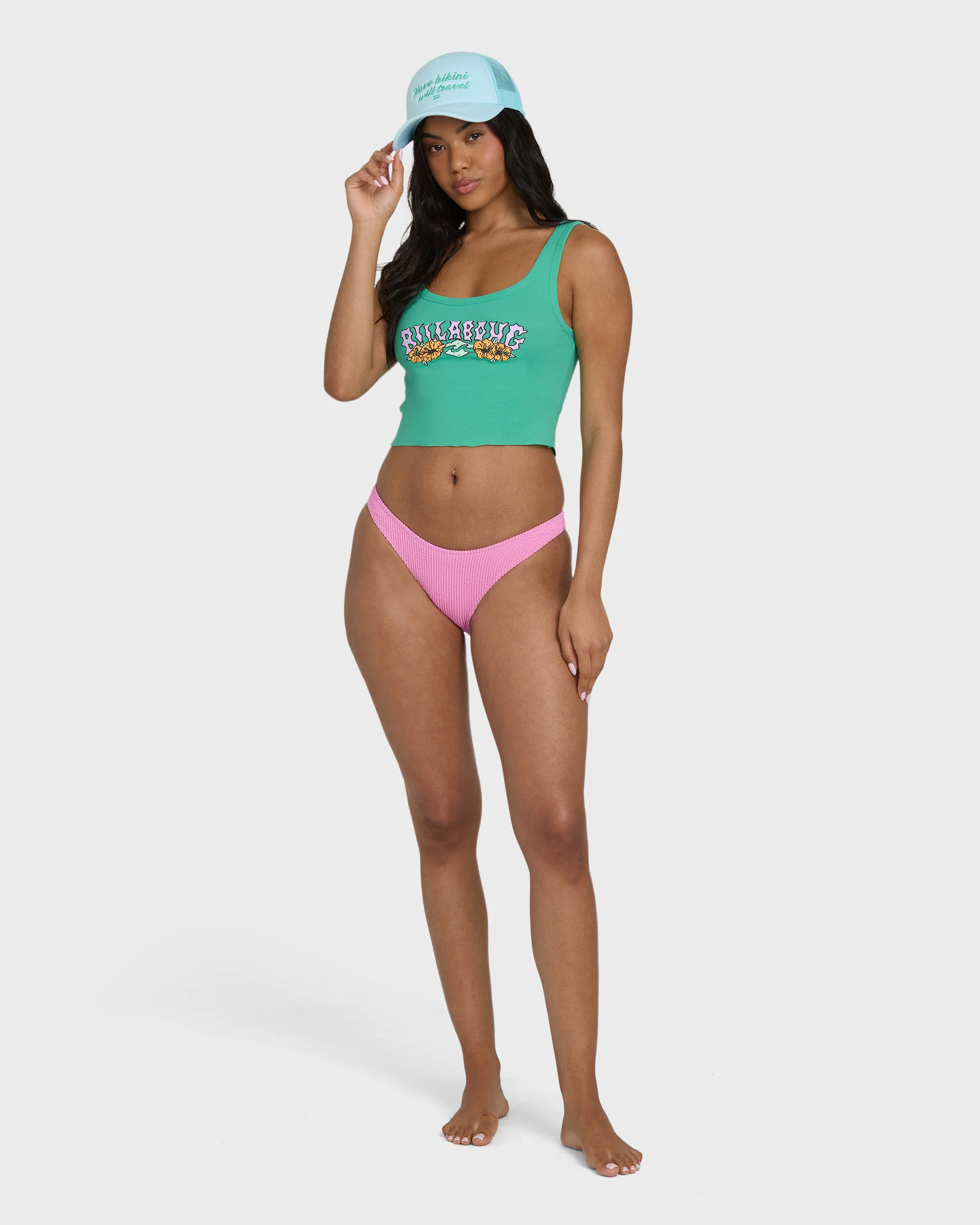 Hibiscus Minds Tank Top - Green Tropics - Image 5
