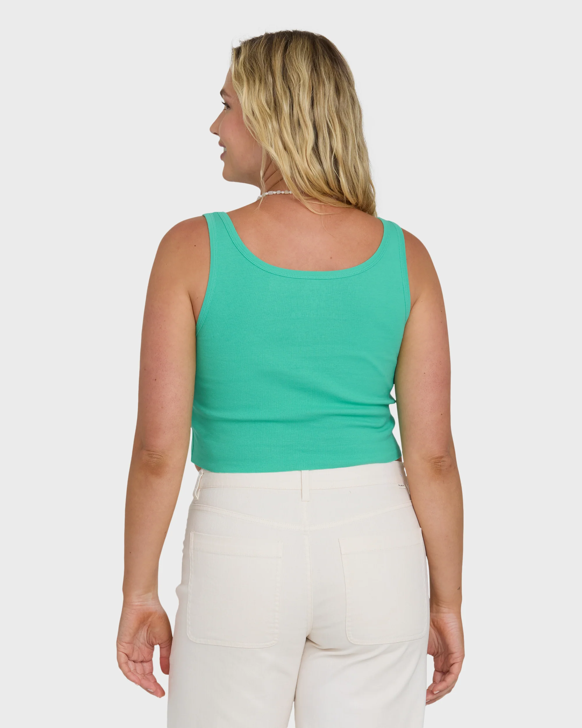 Hibiscus Minds Tank Top - Green Tropics - Image 8