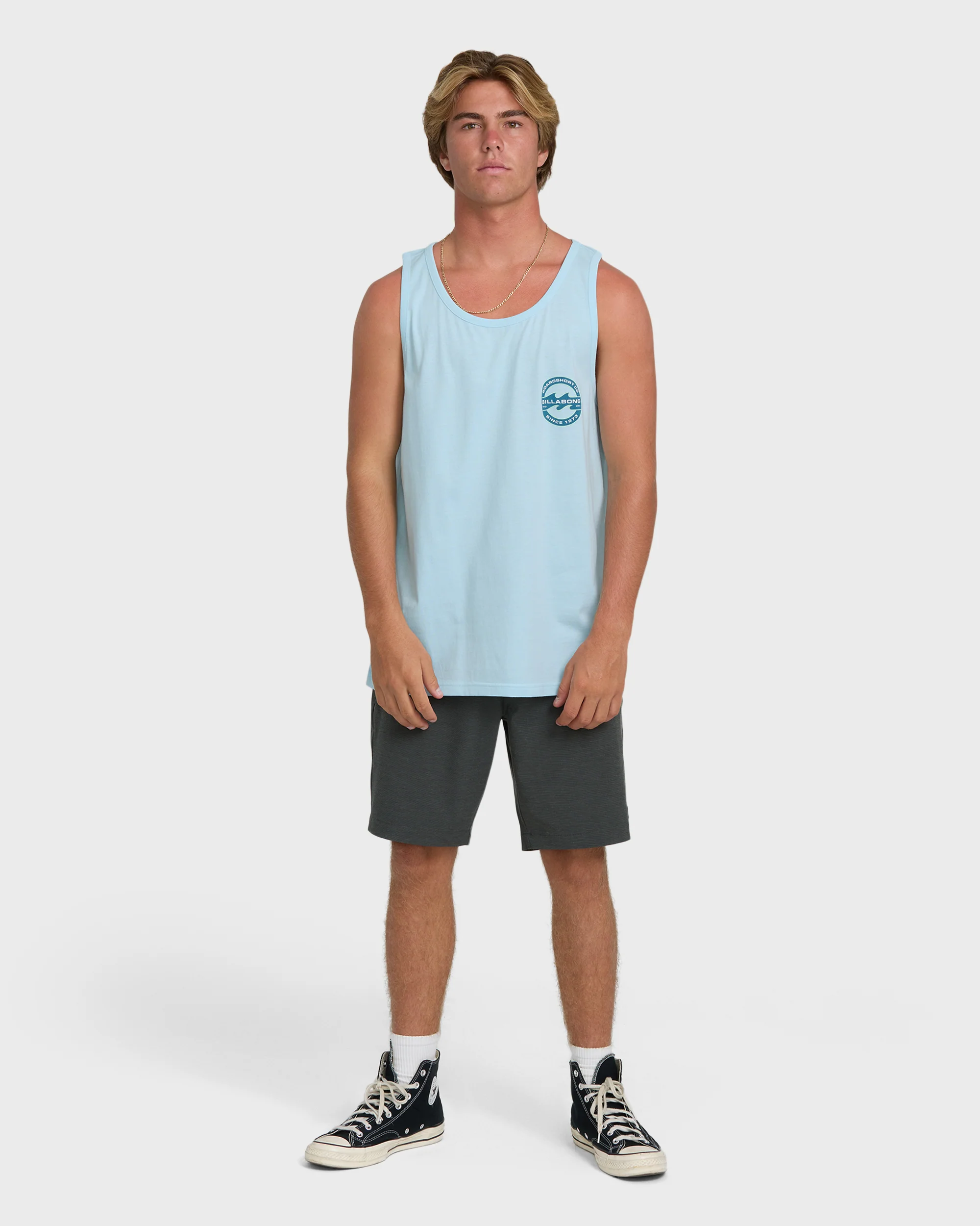 Hollow Fill Premium Tank Top - Coastal Blue - Image 4