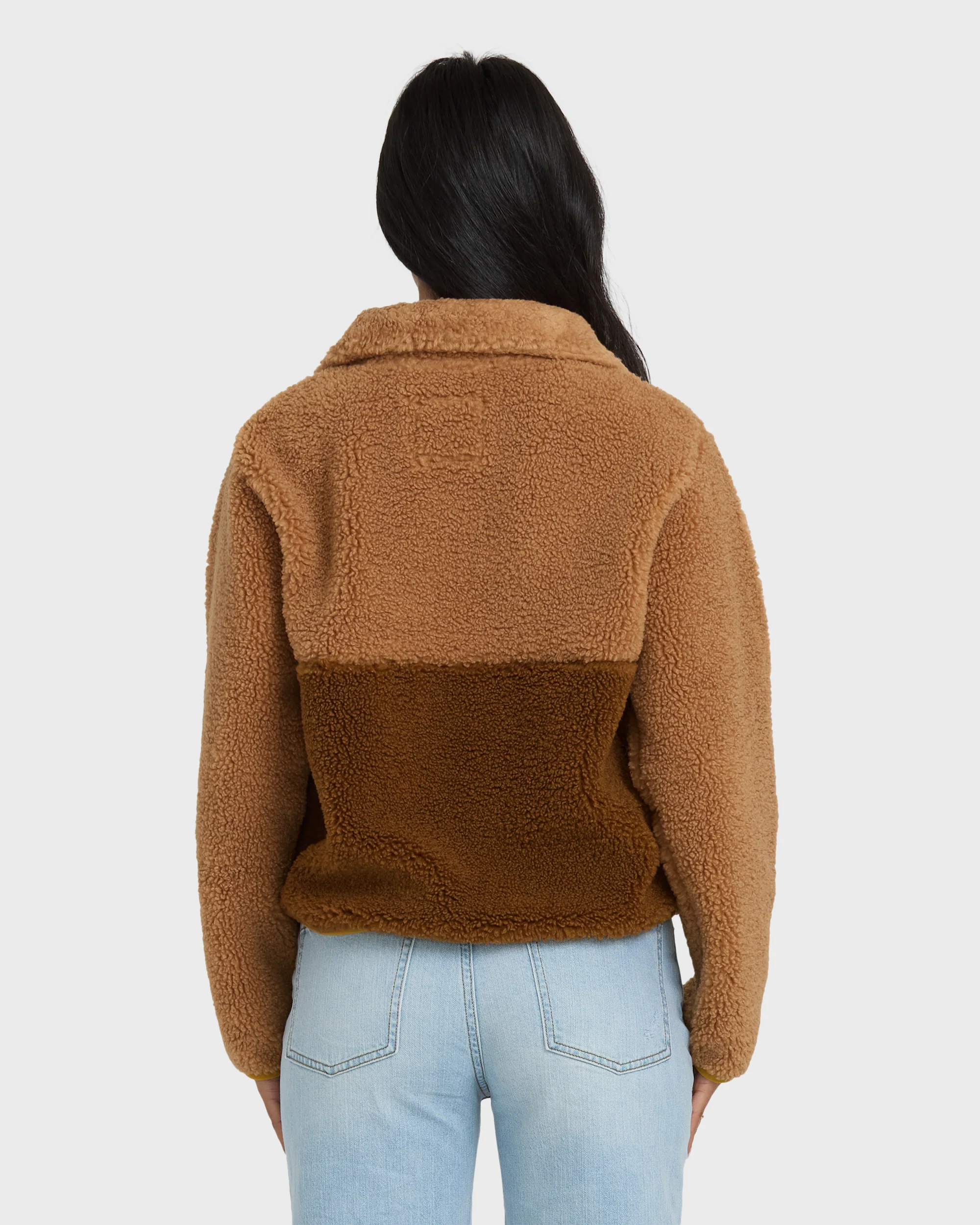 A/Div Horizon Mock Neck Half Zip Sweatshirt - Truffle - Image 5