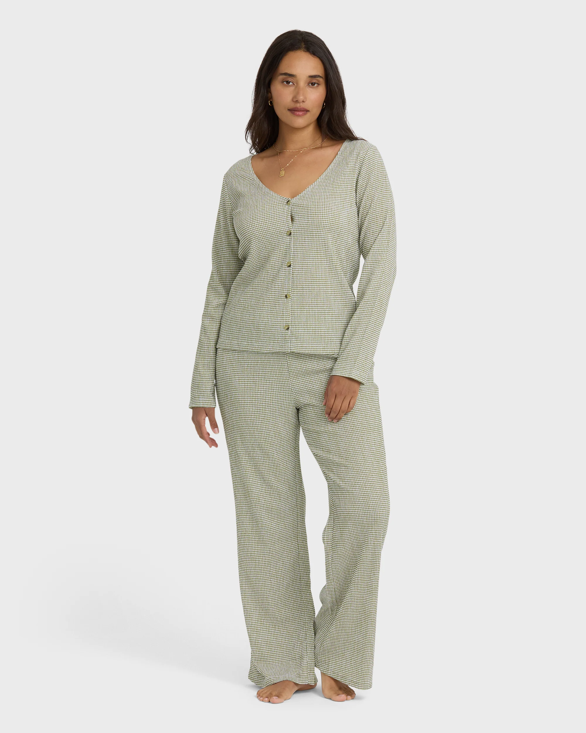 Hot Check Knitpants - Martini Olive - Image 7