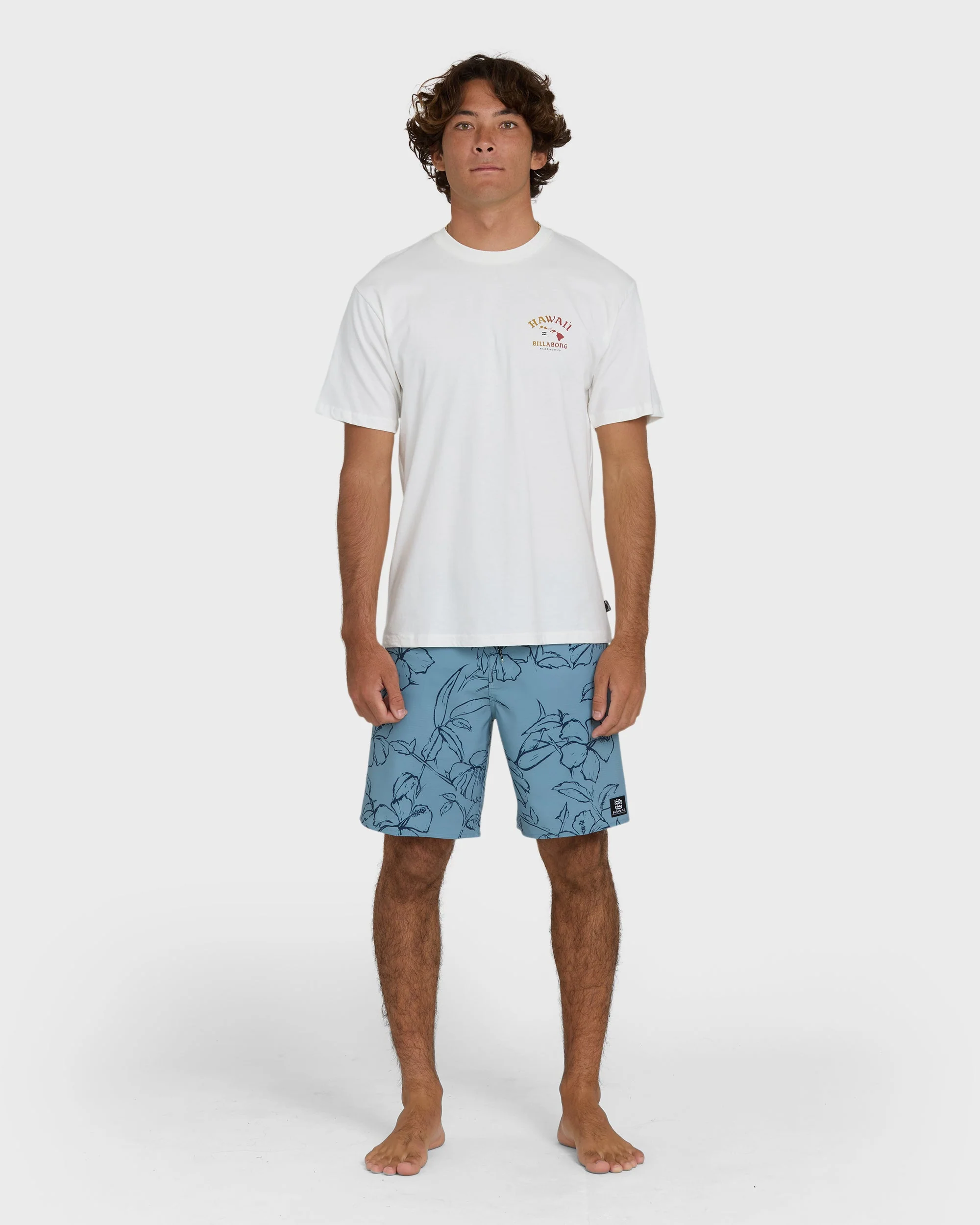 Island Chain Hawaii Regular Short Sleeve Tee - Off White - Image 3