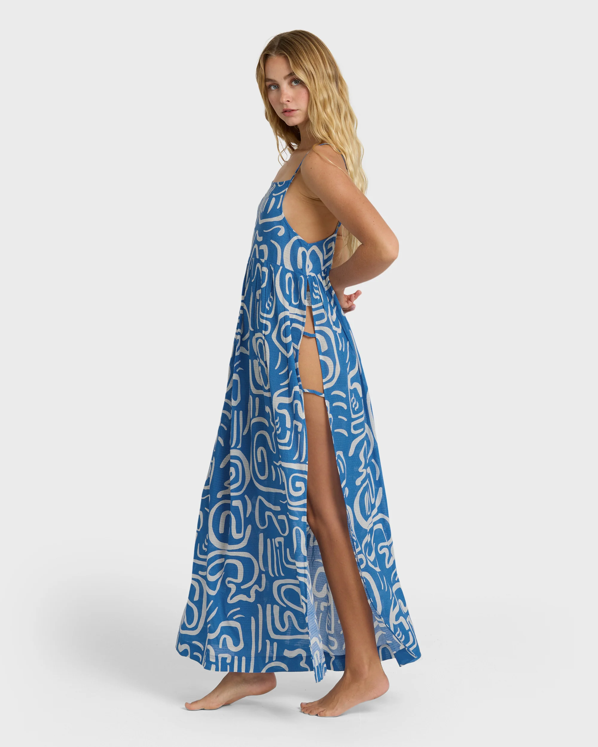 Juno Maxi Dress - True Blue - Image 3