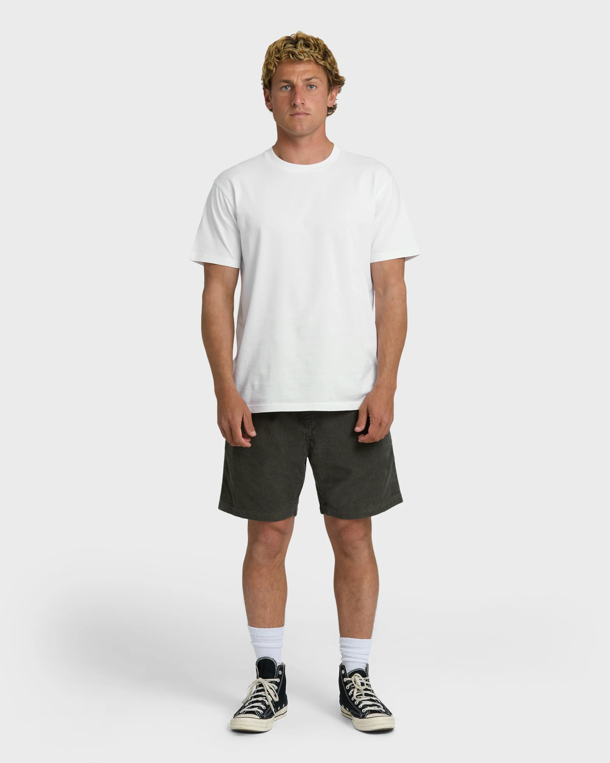 Larry Layback 19" Cord Shorts - Dark Gray - Image 5