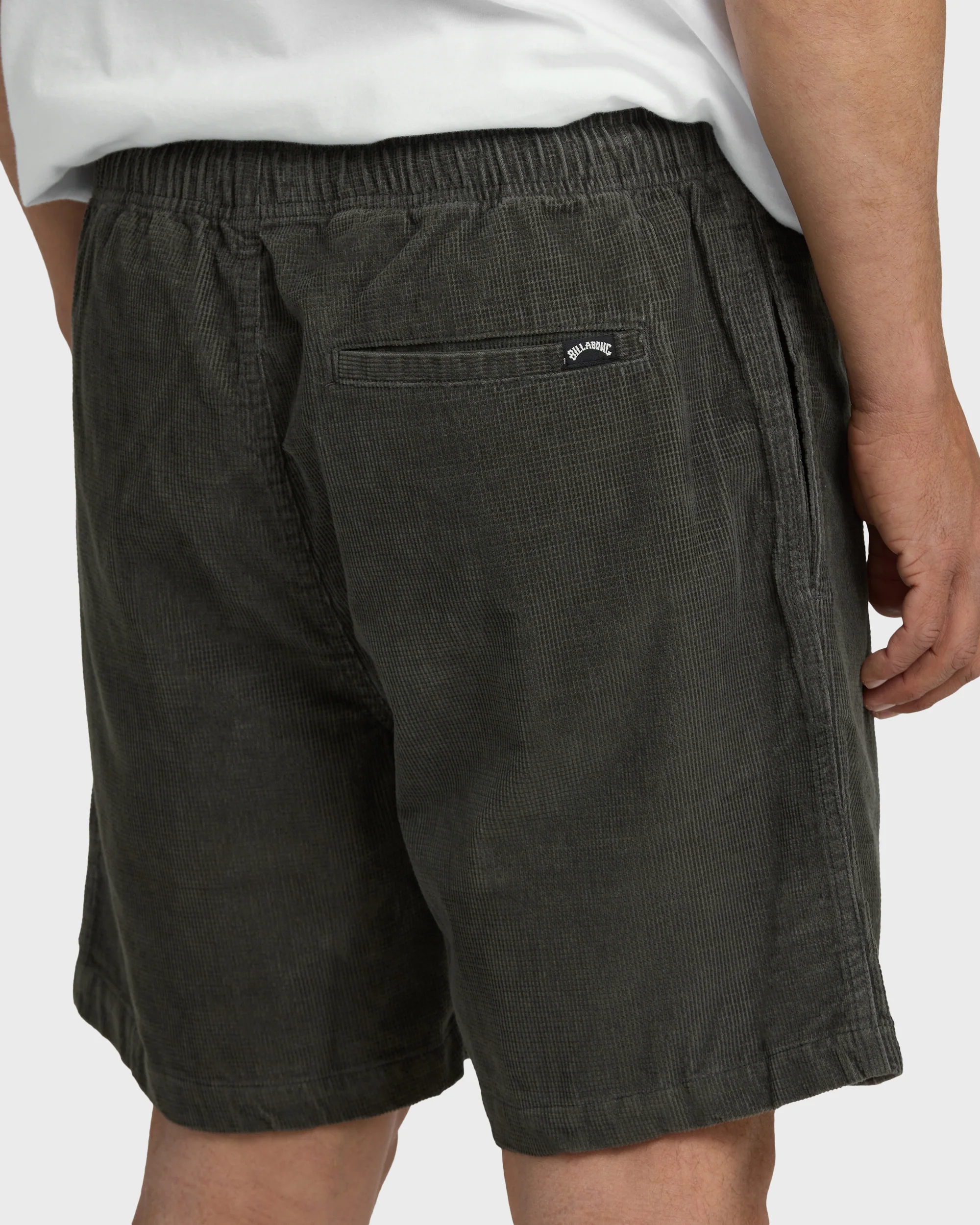 Larry Layback 19" Cord Shorts - Dark Gray - Image 6