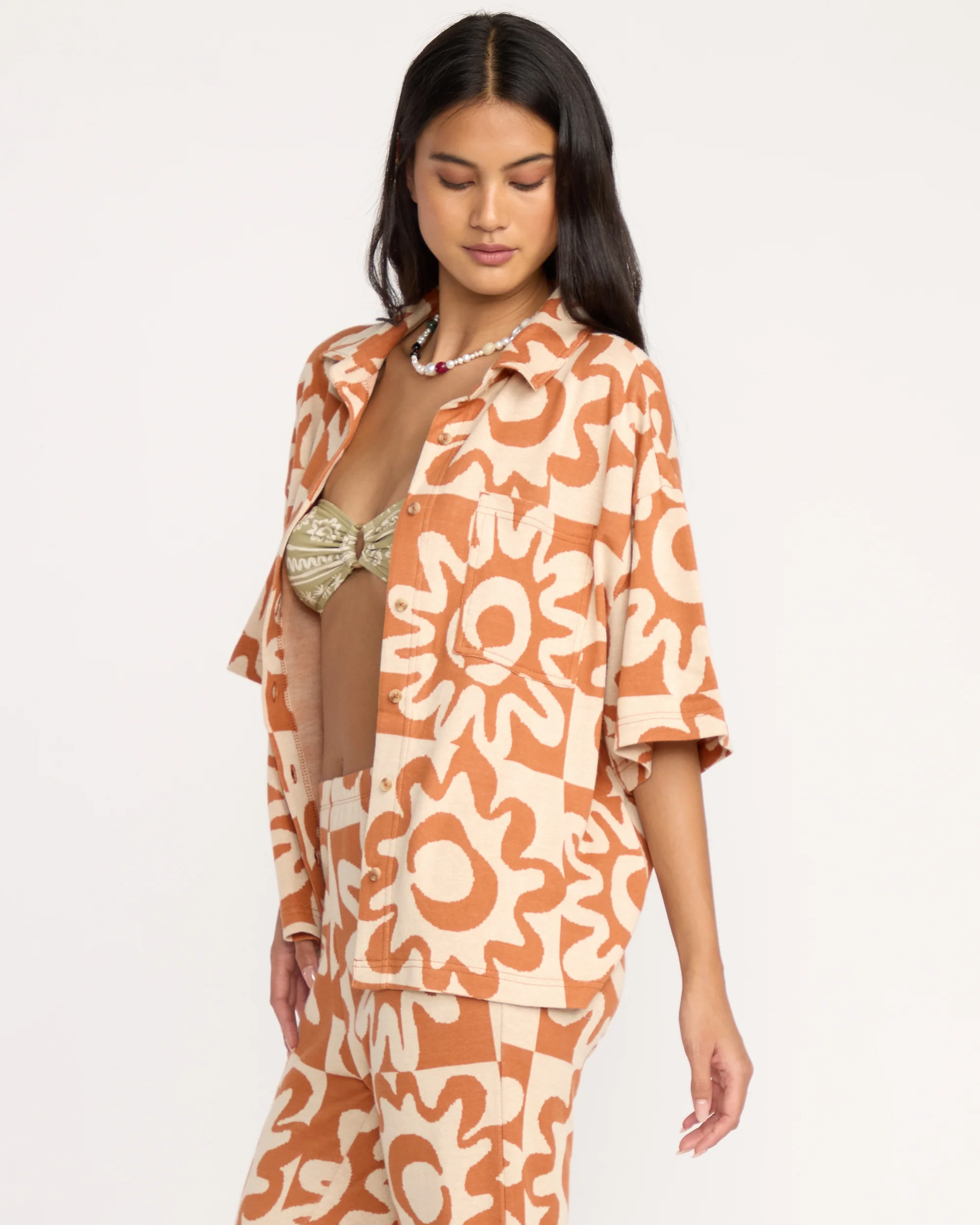 Lost Waves Short Sleeve T-Shirt - Sunburnt - Image 3