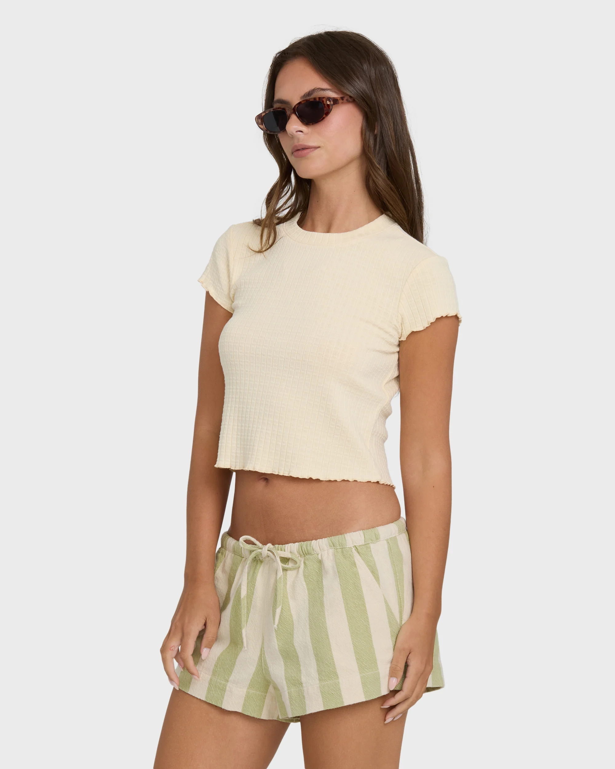 Low Tide Yarn-Dye Woven Shorts - Cactus - Image 3