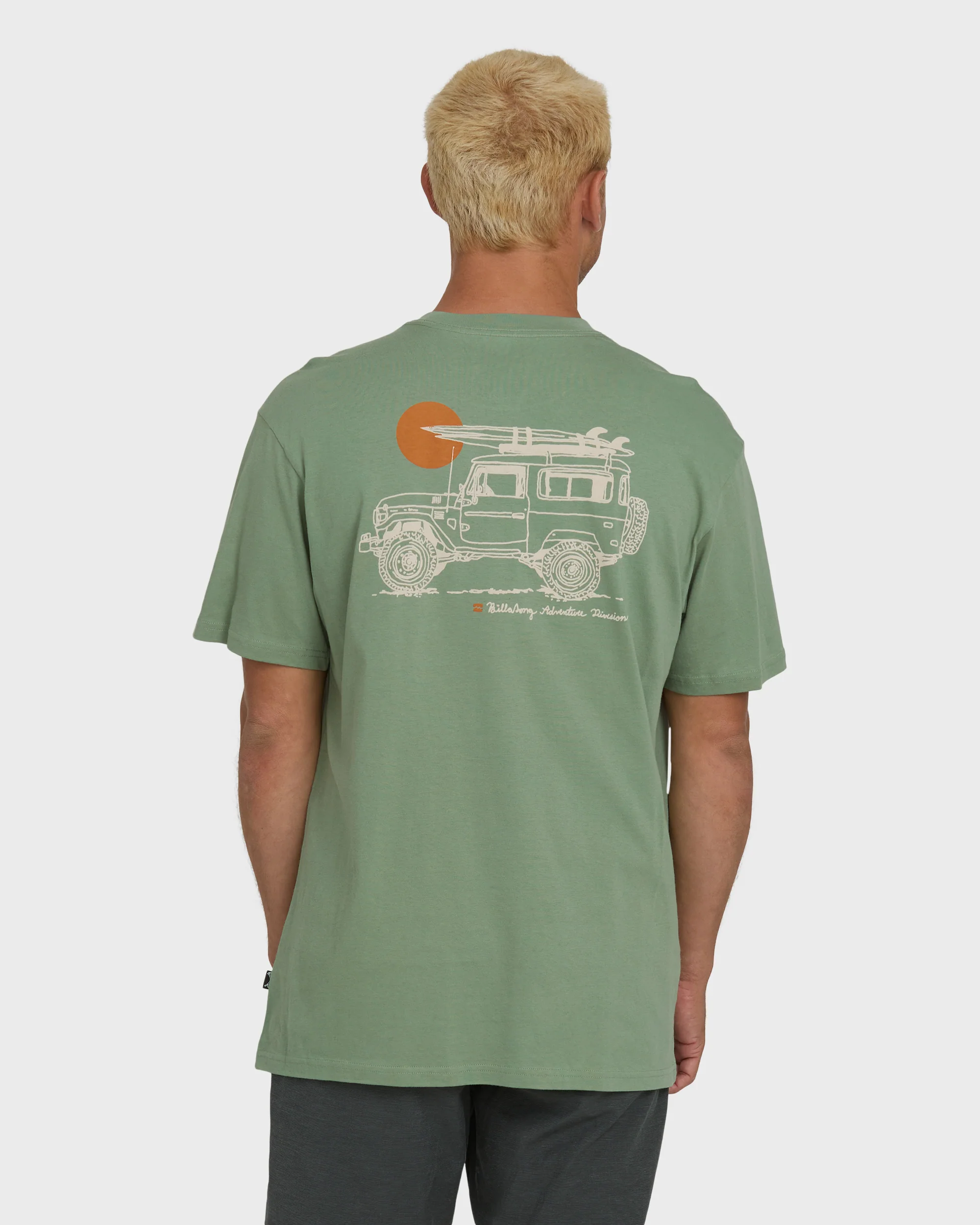 Making Tracks Premium Short Sleeve Knit T-Shirt - Hedge Green - Image 2