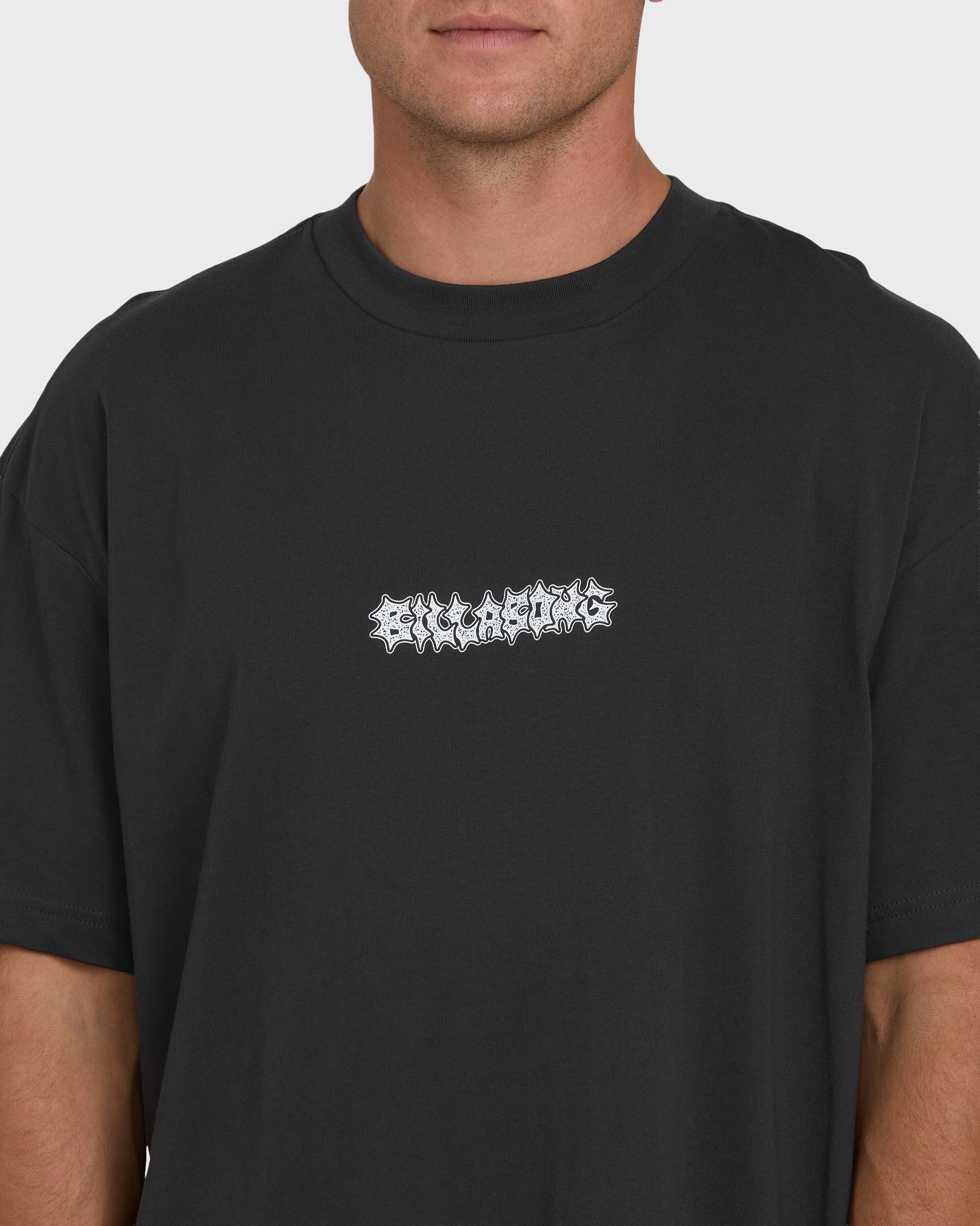 Marrow OG Short Sleeve Knit T-Shirt - Washed Black - Image 5