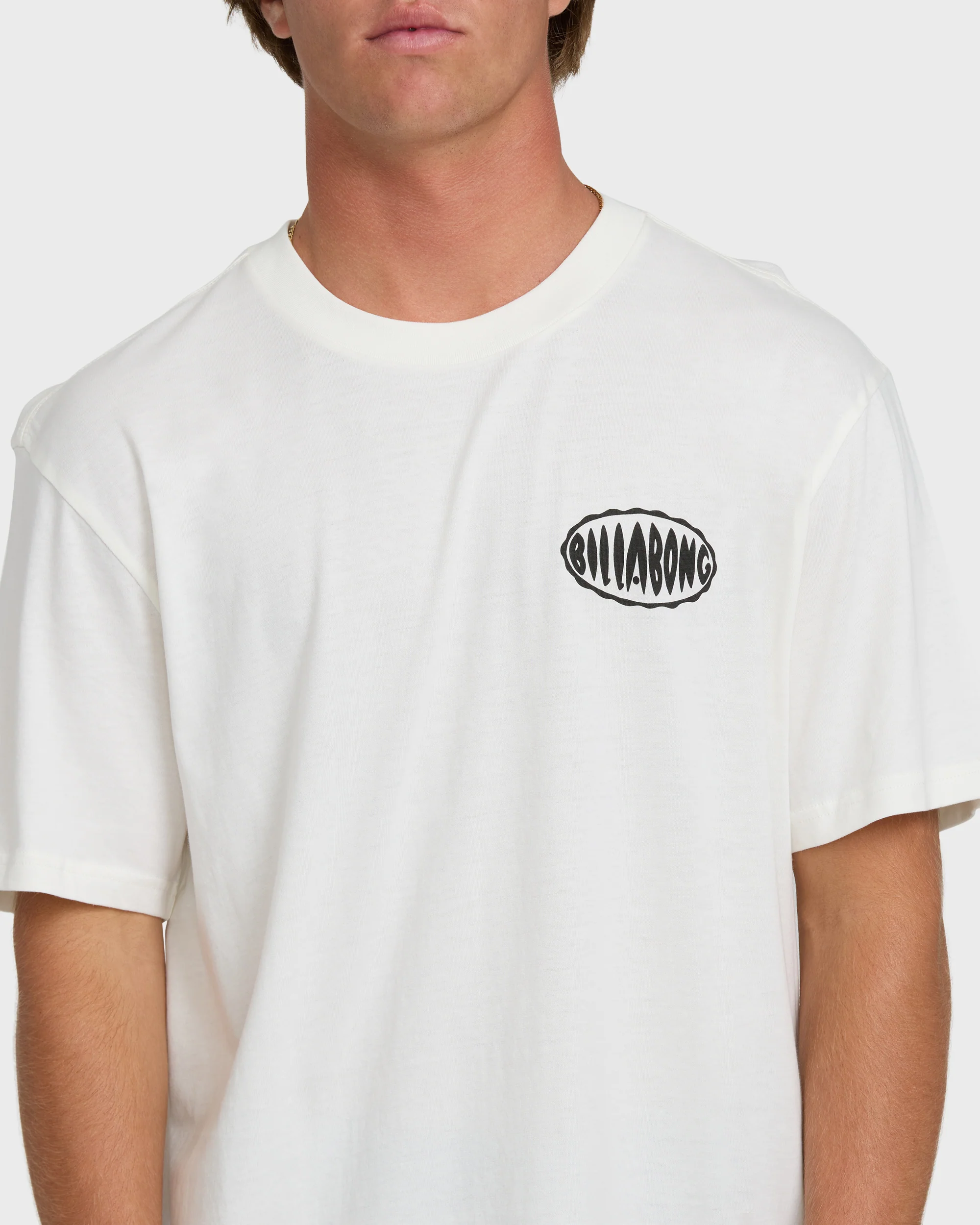 Nanda Ormond Burleigh Heads Premium Short Sleeve Cotton T-Shirt - Off White - Image 5