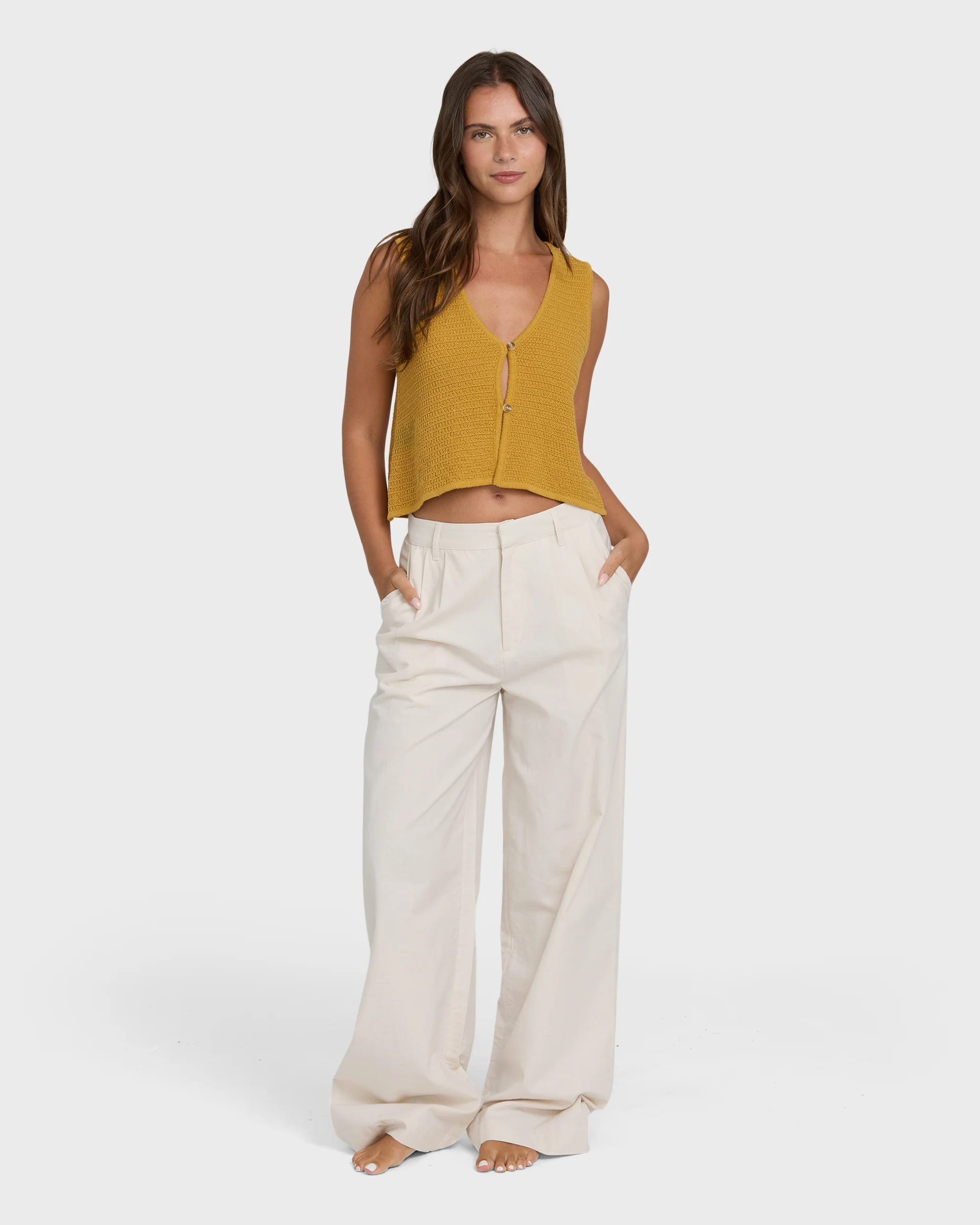 Need Now Sweater Tank Top - Wild Honey - Image 4