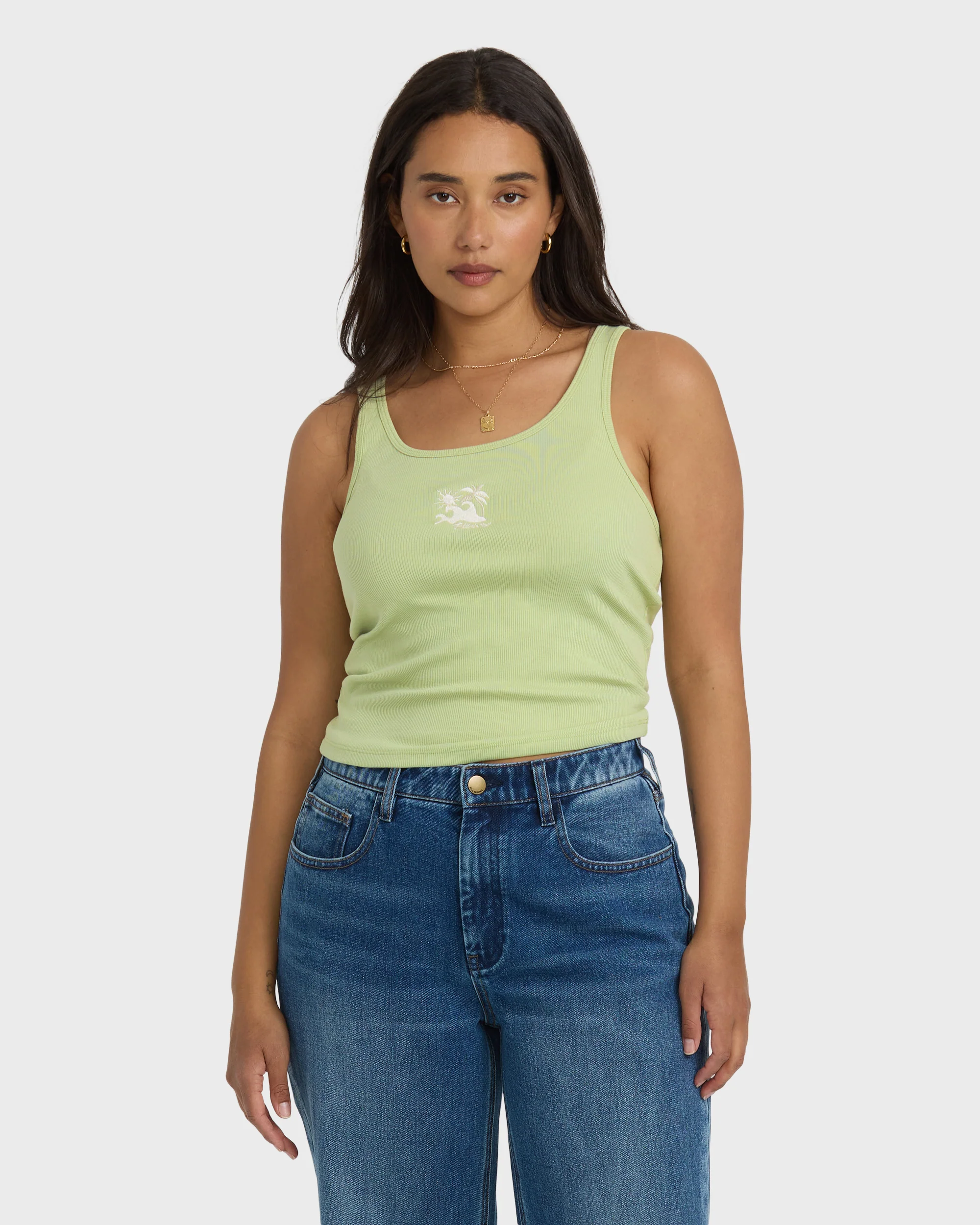 Nothing But Sun Knit Tank - Pistachio - Image 3