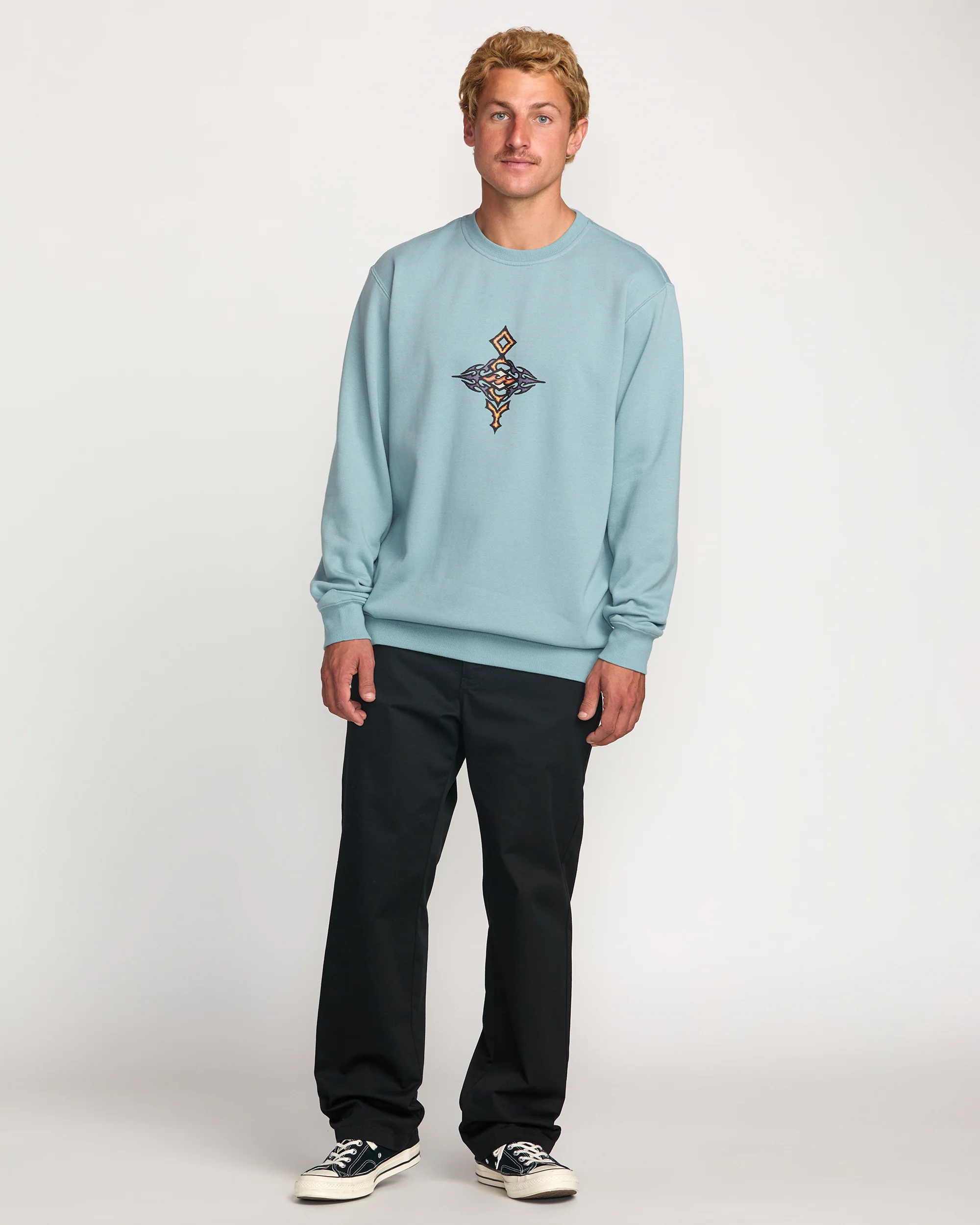 Occy Crew Sweatshirt - Cloud Blue - Image 4