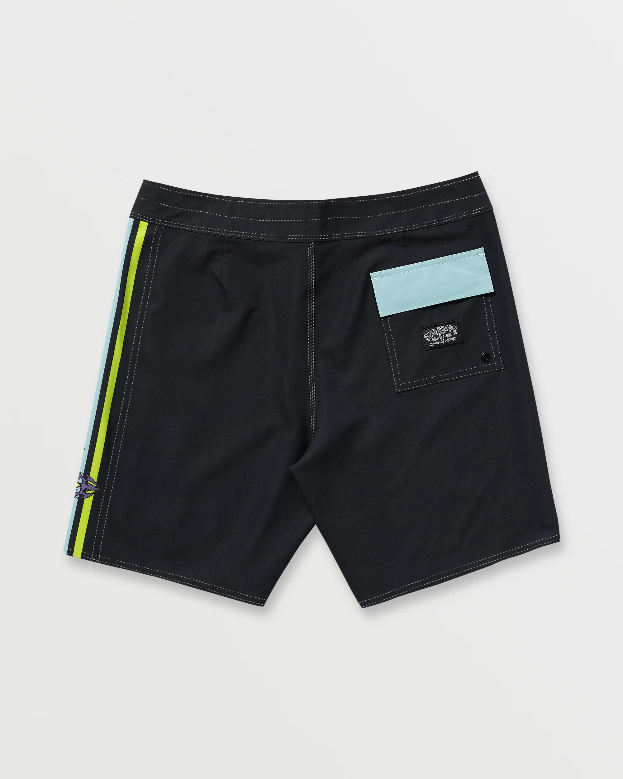 Occy Pro 19" Boardshorts - Washed Black - Image 5