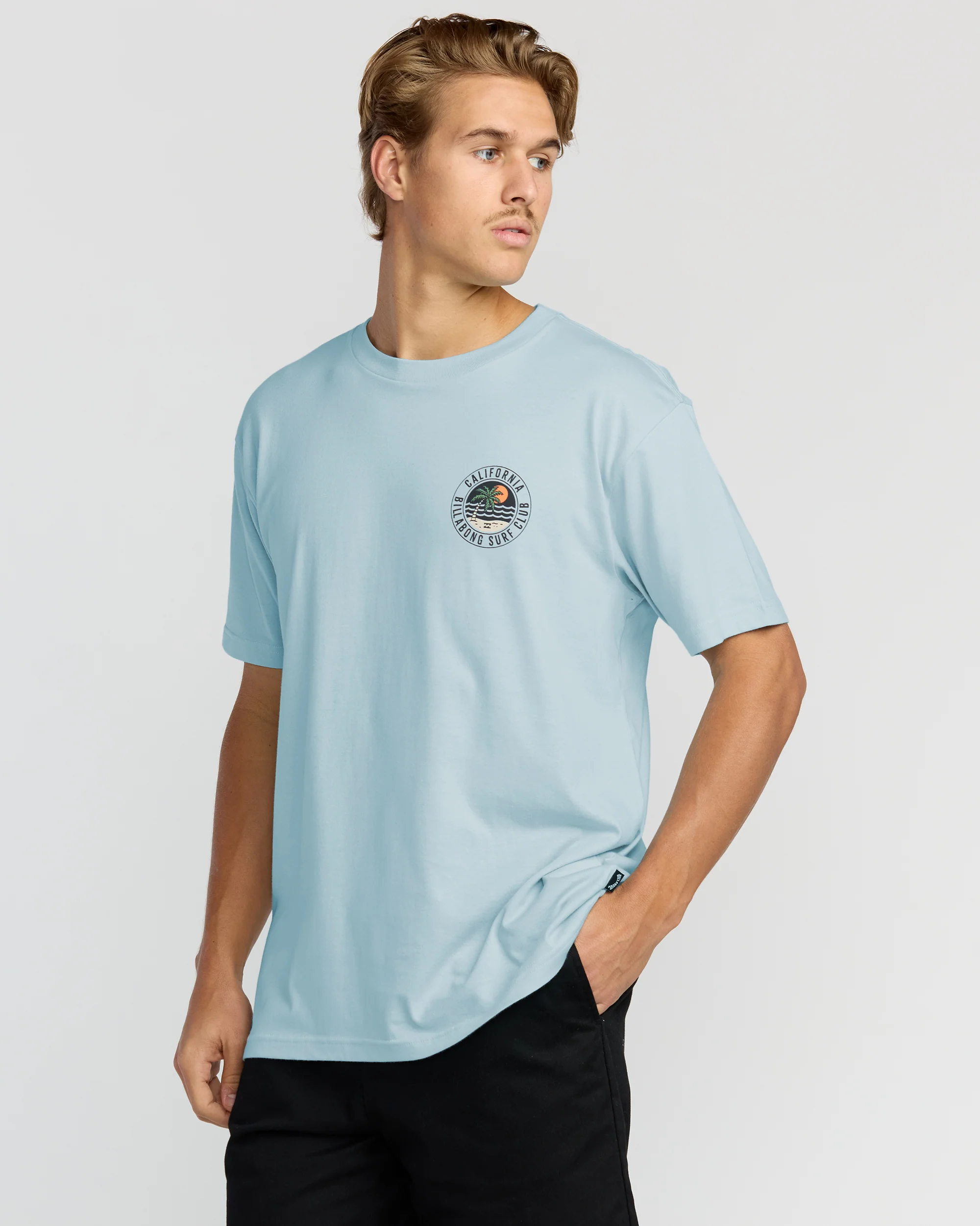 Palm Beach Ca Premium Short Sleeve T-Shirt - Coastal Blue - Image 4