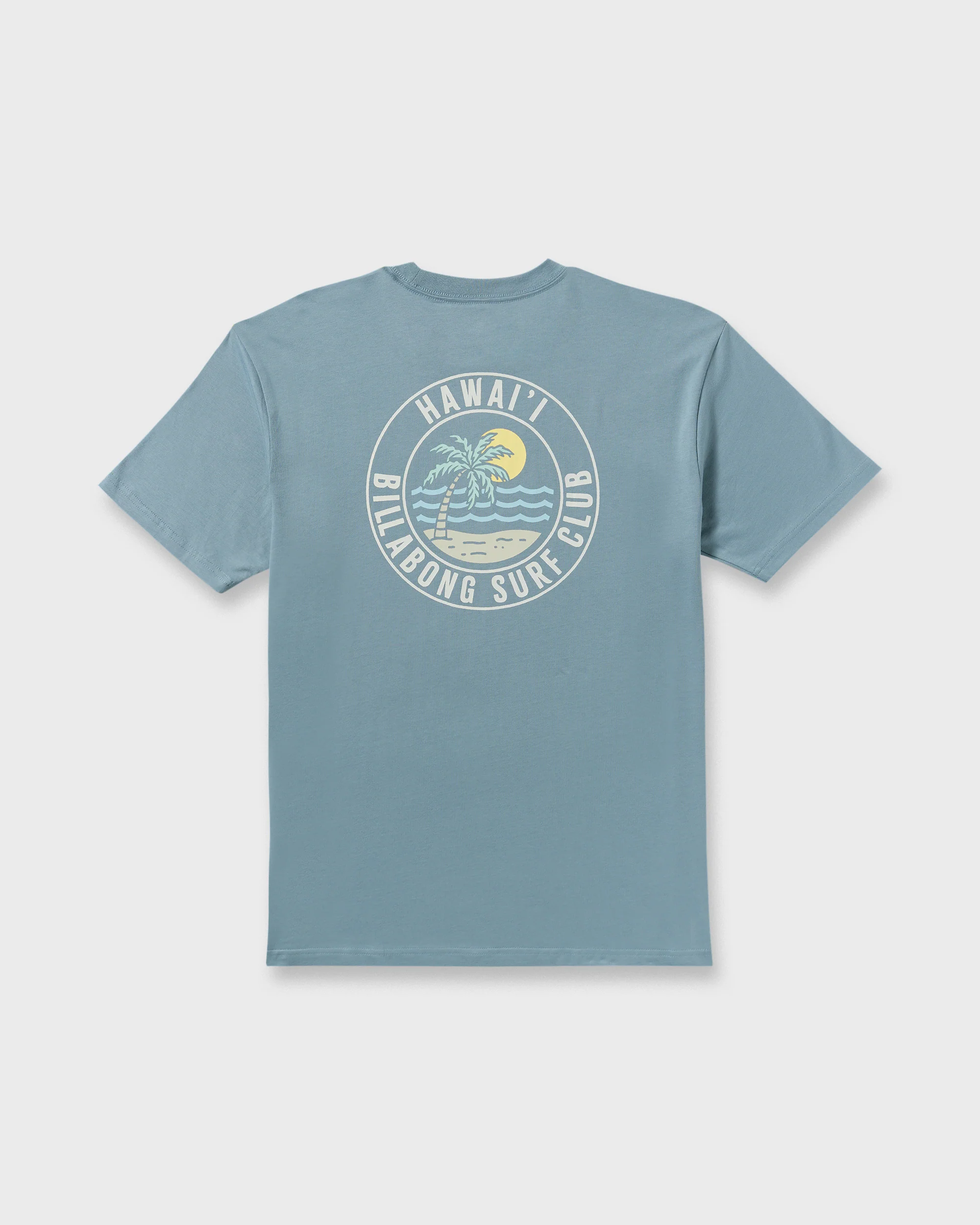Palm Beach Hi Premium Short Sleeve T-Shirt - Washed Blue - Image 7