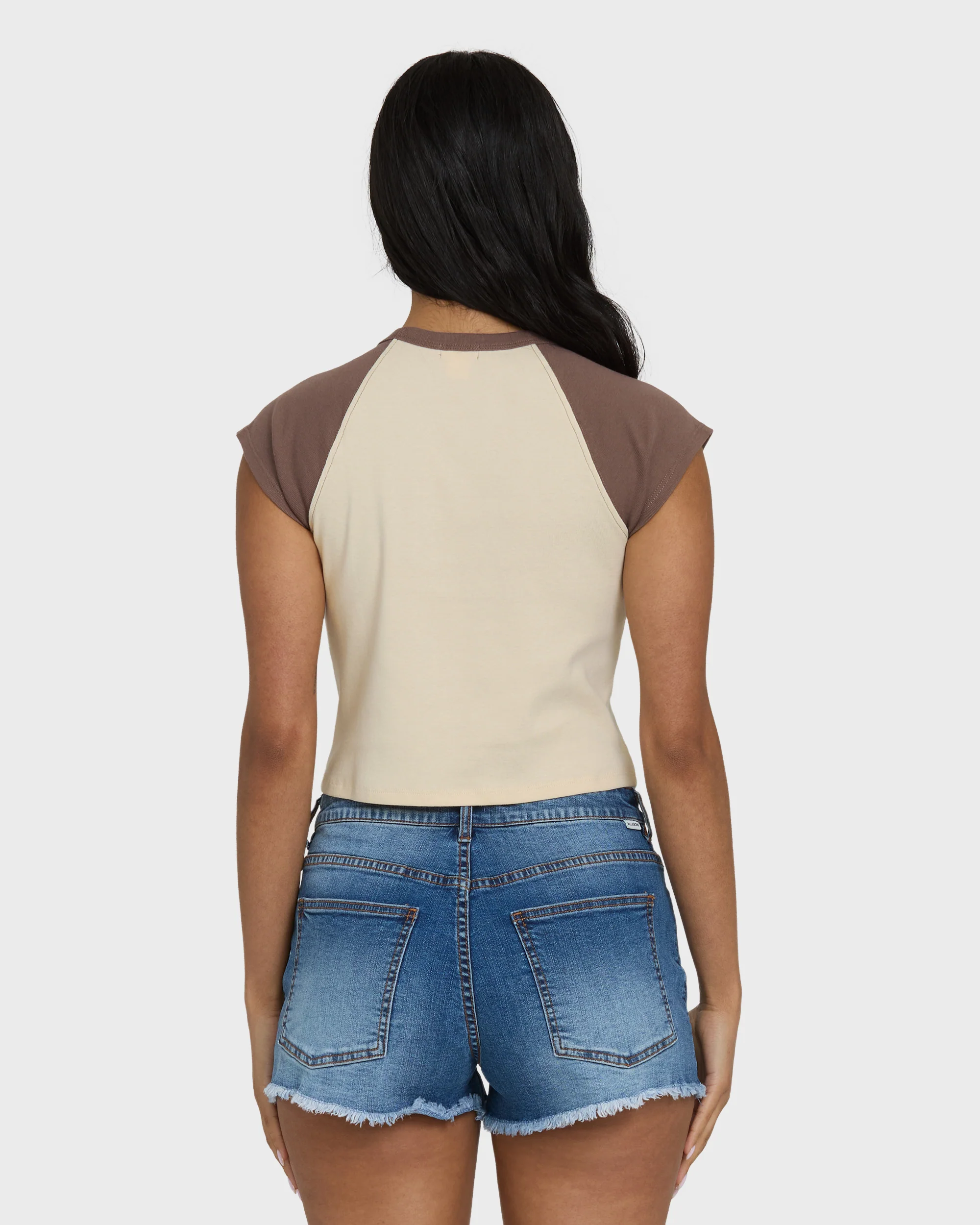 Paradise Raglan Short Sleeve T-Shirt - Kona - Image 5